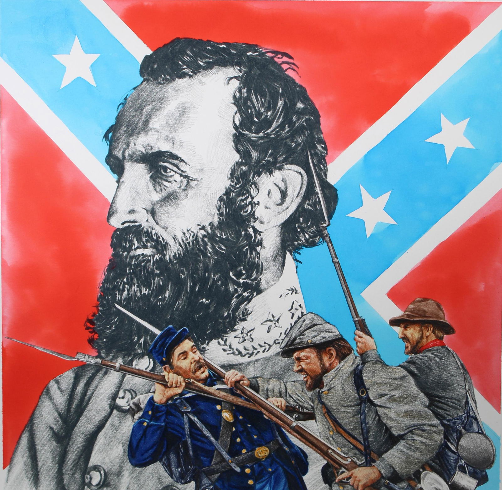 Chris Calle (B. 1961) "Chancellorsville" Original (1 of 4)