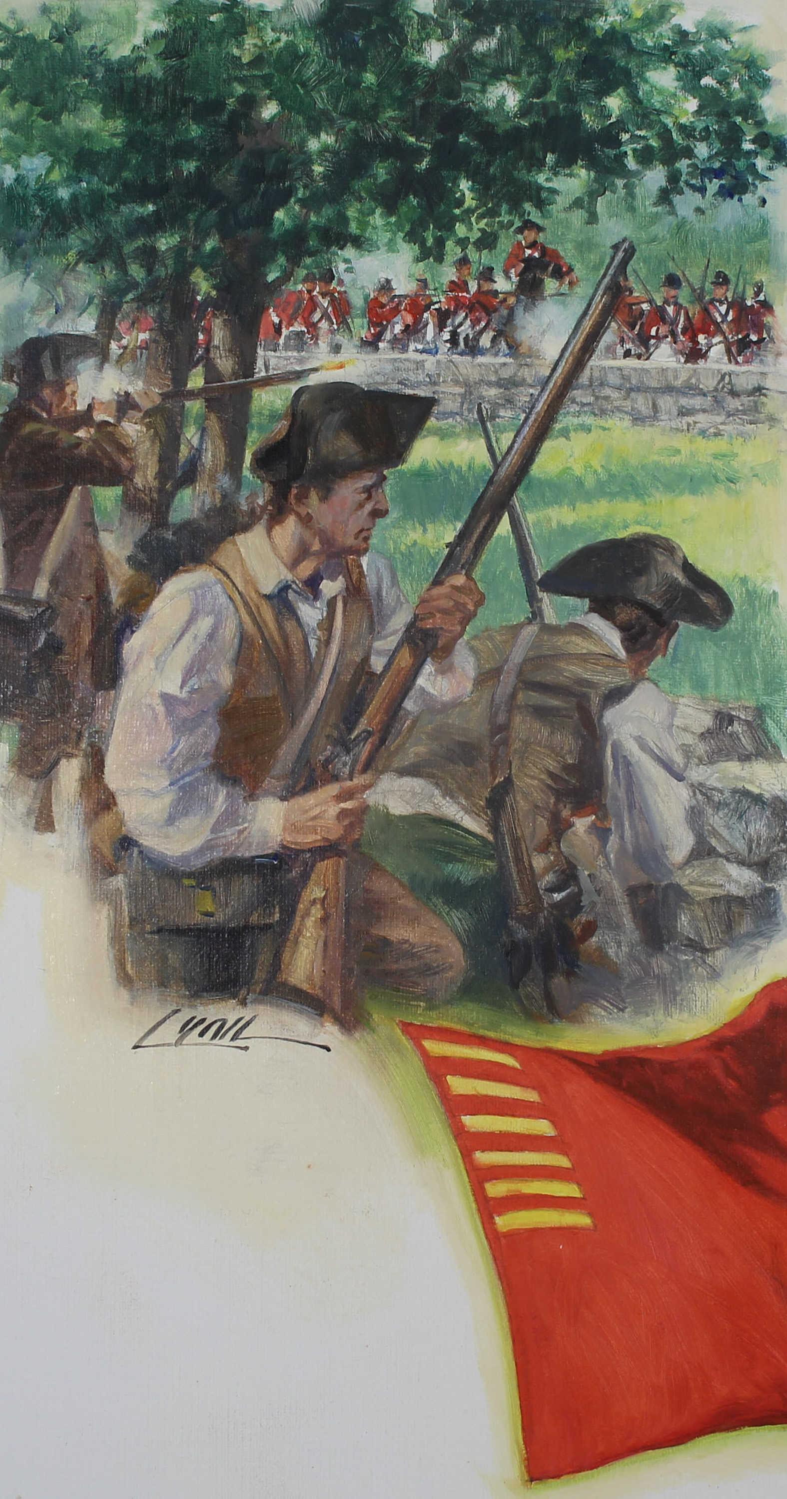 Dennis Lyall (B. 1946) "Forster Flag" Original (1 of 4)