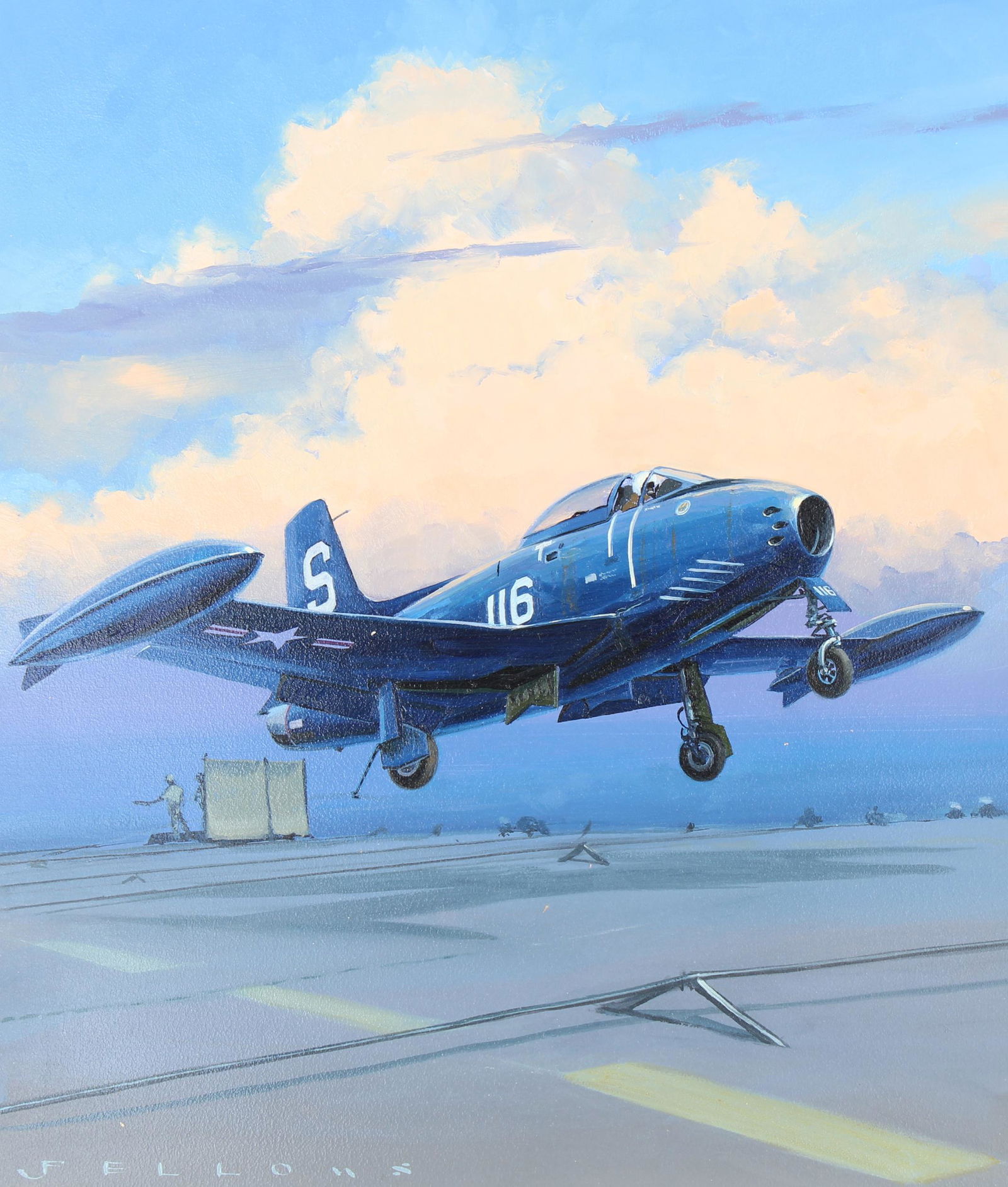 Jack Fellows (B. 1941) "North American FJ-1 Fury" (1 of 5)