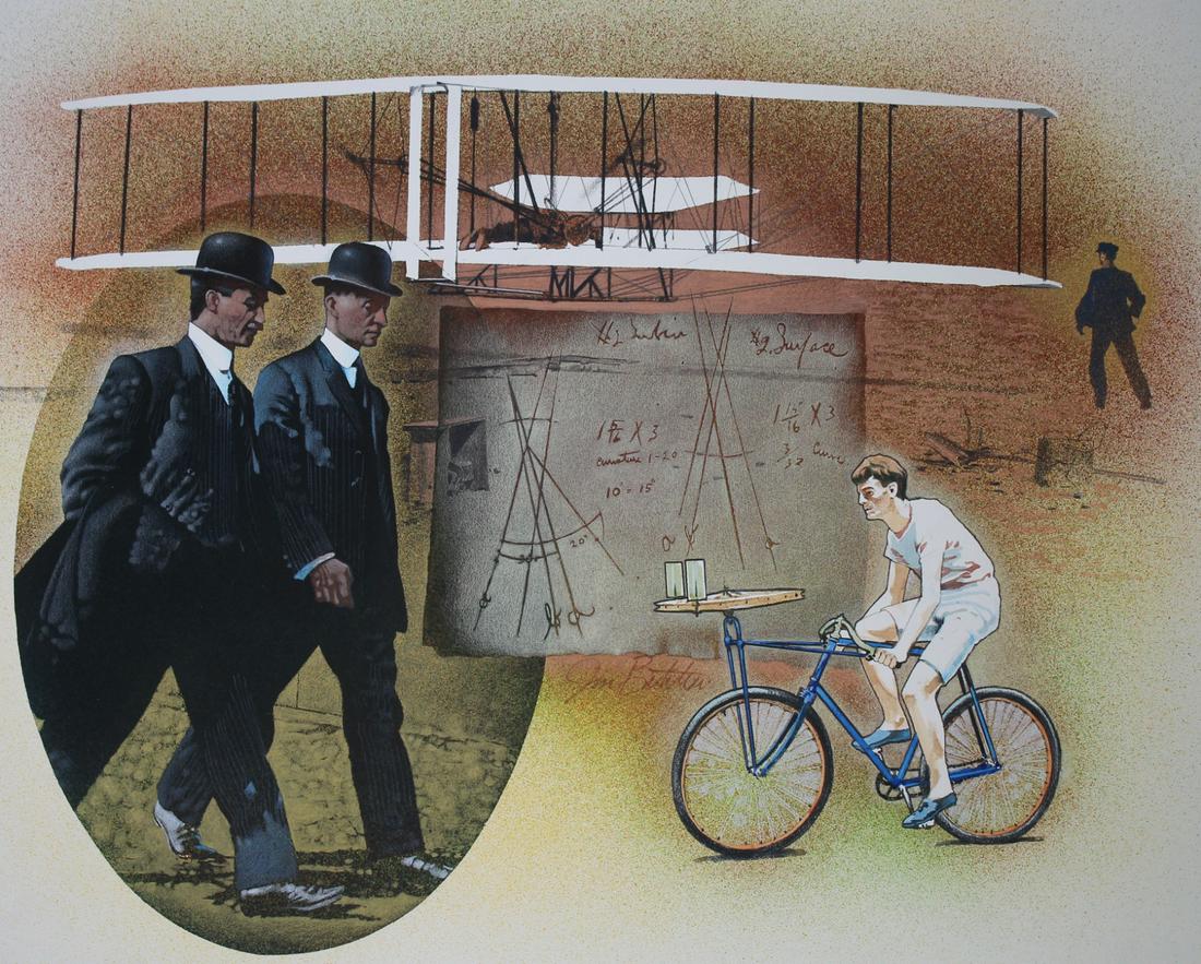 Jim Butcher (B. 1944) "Wright Brothers" (1 of 3)