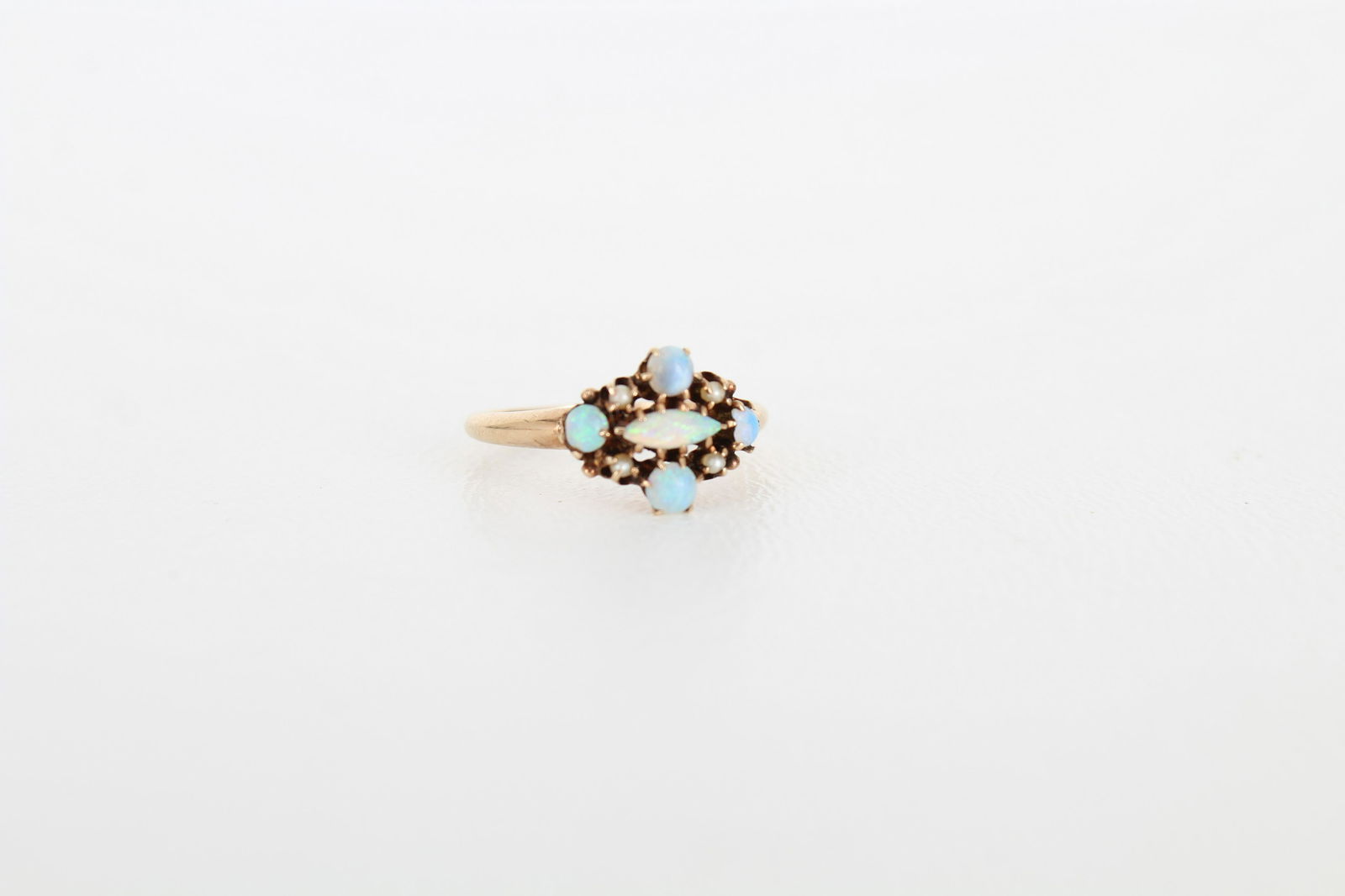 Antique Opal & Pearl 10K Gold Ring (1 of 4)