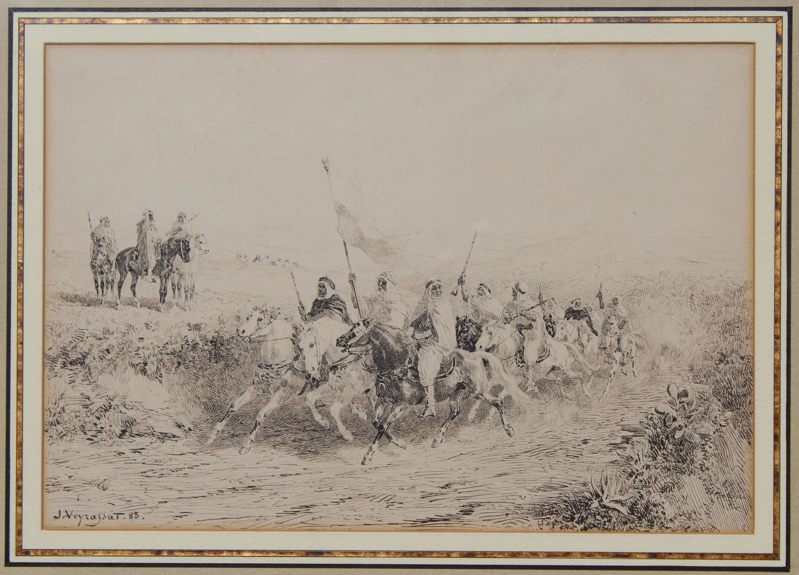 Jules Veyrassat (1828 - 1893) "L'escorte du Caid" (1 of 4)