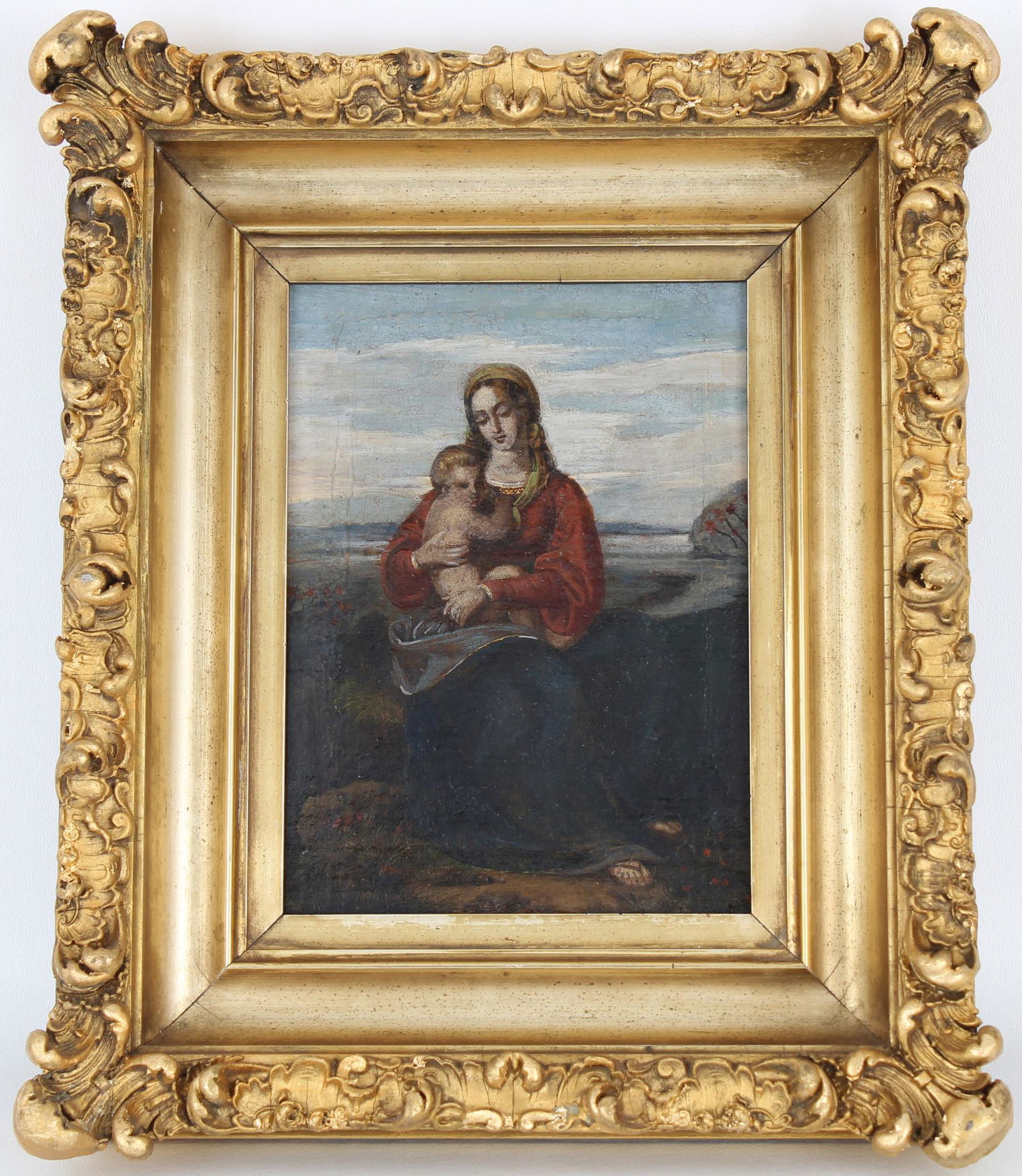 Old Master Madonna and Child painting (1 of 3)