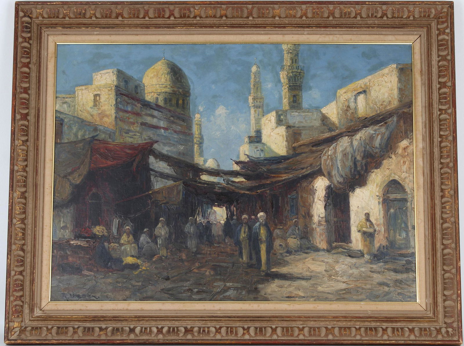 Rudolf Weber (1872-1949) Orientalist Street Scene (1 of 4)