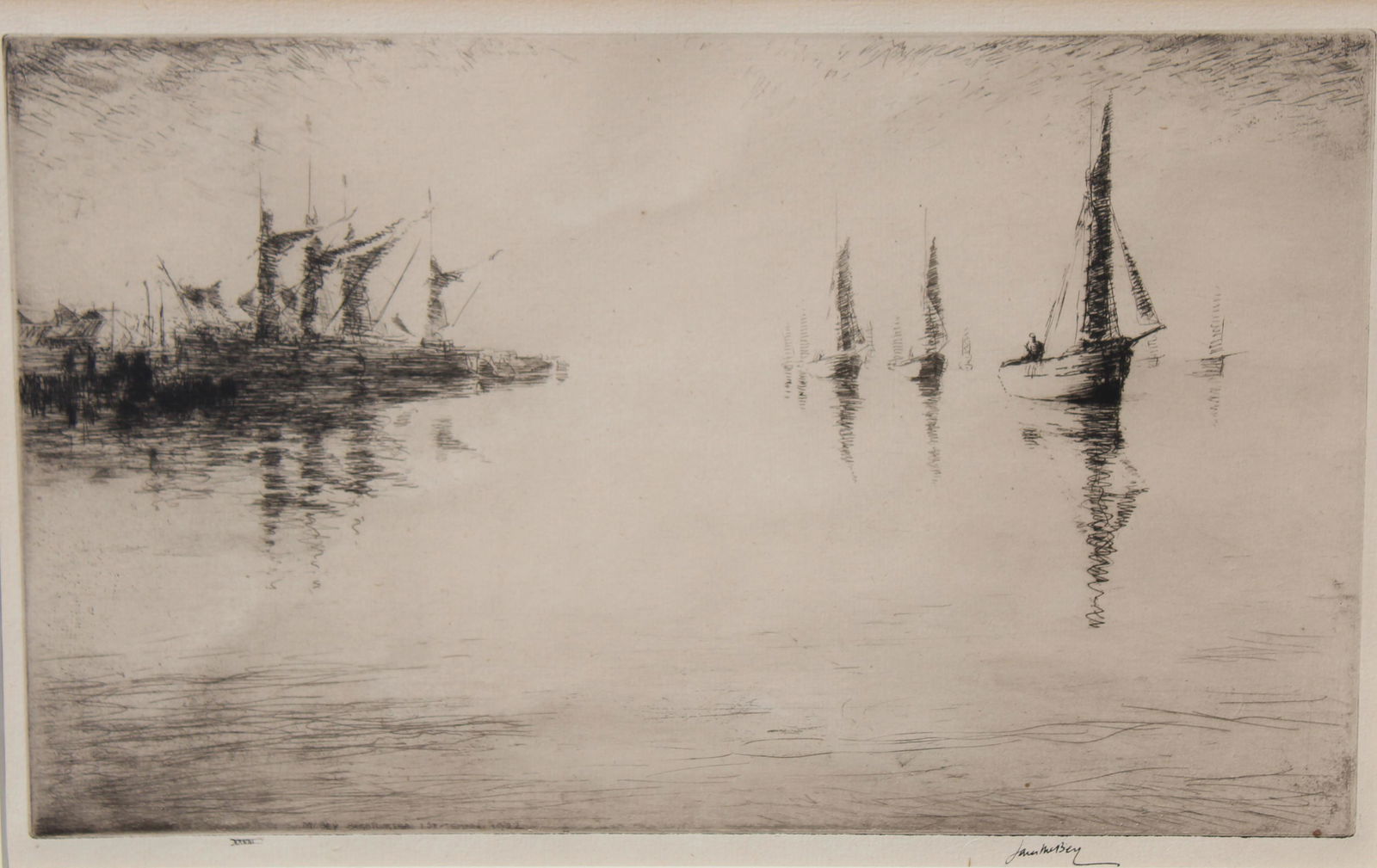 James McBey (American 1883-1959) Etching (1 of 5)