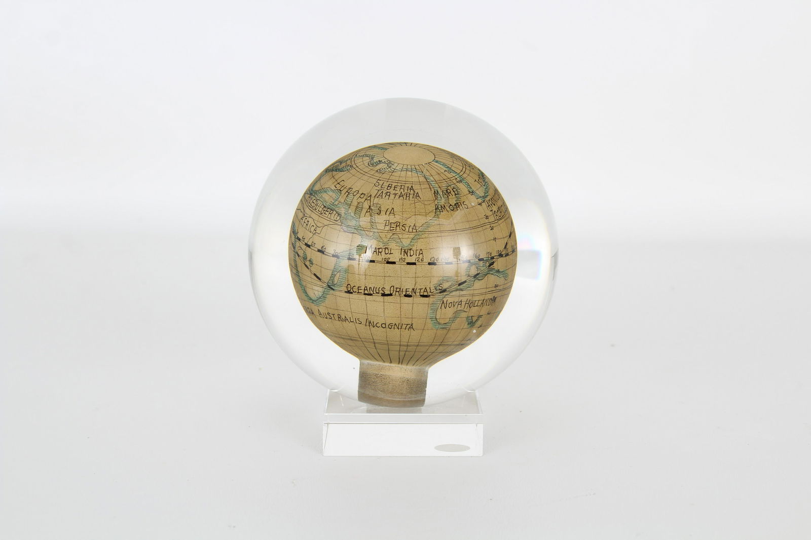 1940s Murano Reverse Painted Glass Globe (1 of 4)