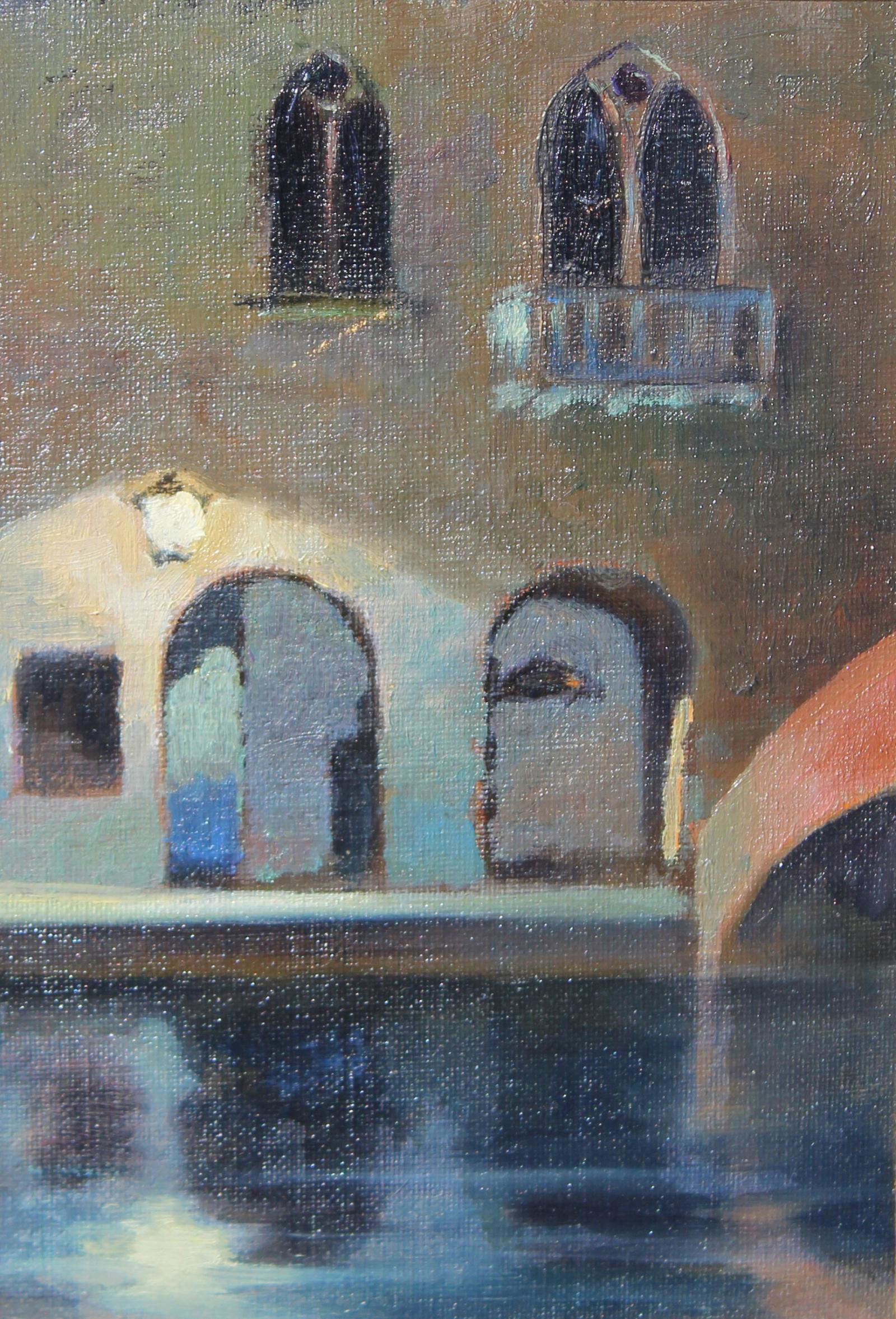 20th Century Venetian Canal at Night (1 of 4)