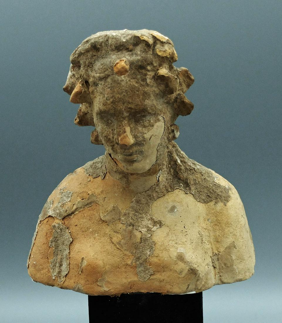 Greek Terracotta Bust, ca. 4th - 3rd C. BC (1 of 3)
