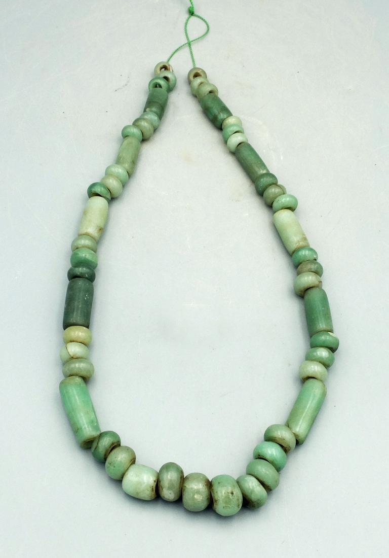 Strand of Gorgeous Maya Jade Beads - Mexico (1 of 2)