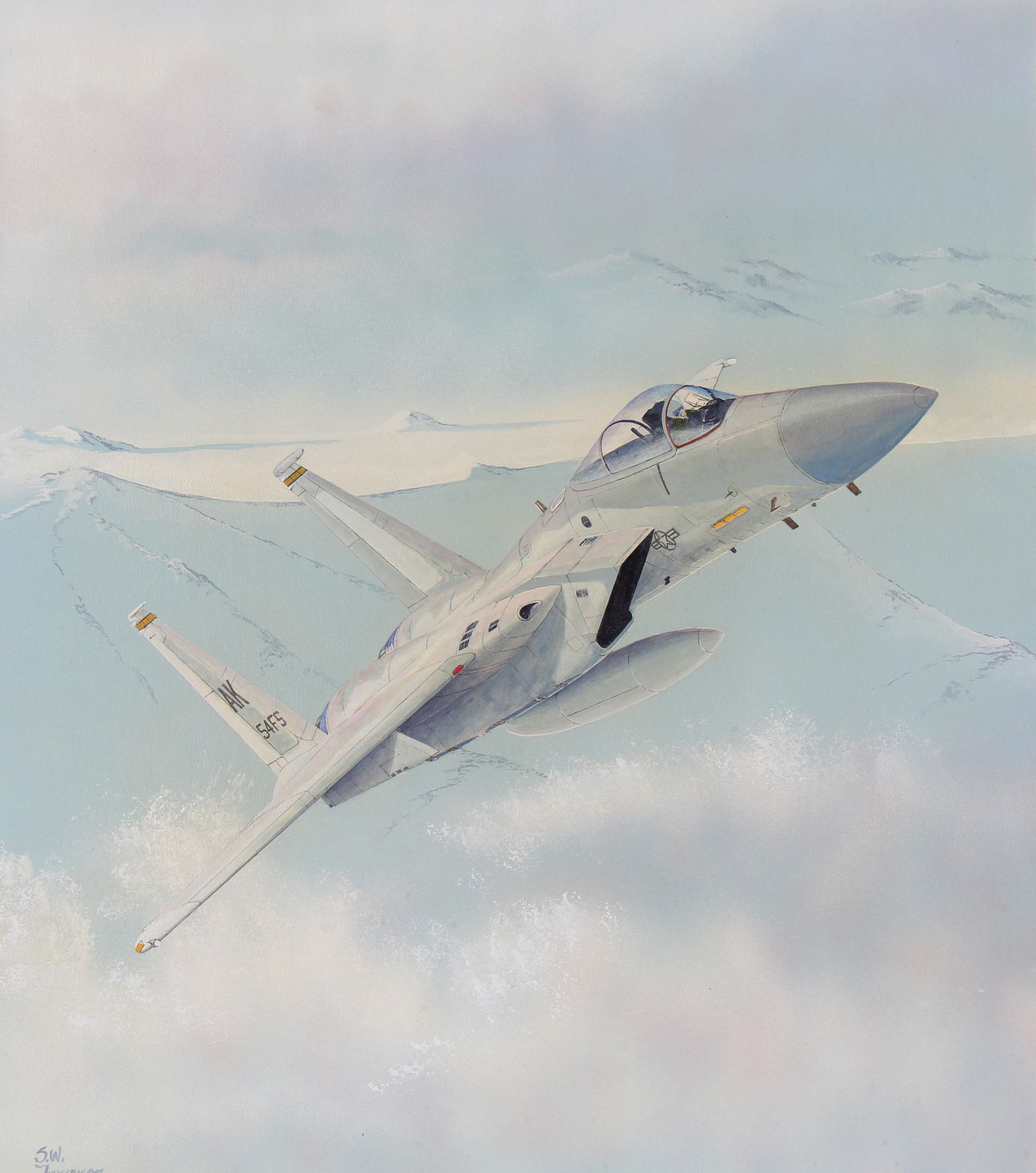 Steve Ferguson (B. 1946) "F-15 Eagle" Original (1 of 5)