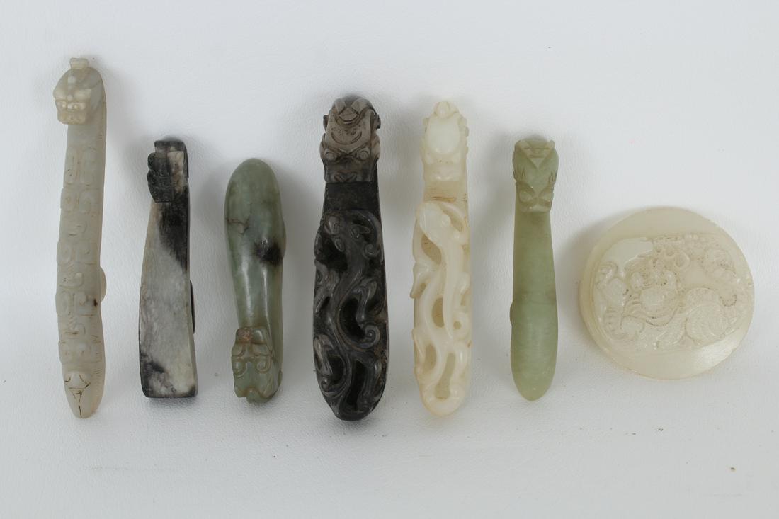 (7) Chinese Carved Belt Articles (1 of 5)