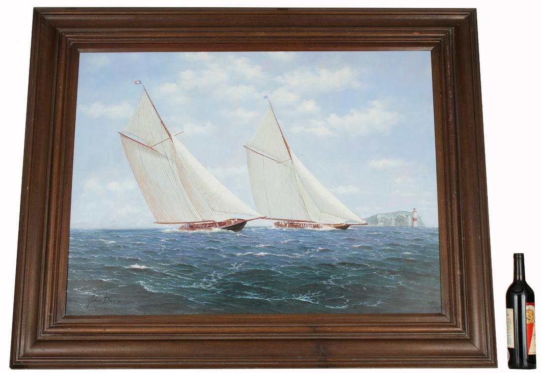 John Davis (20th C.) The Yacht Race (1 of 4)