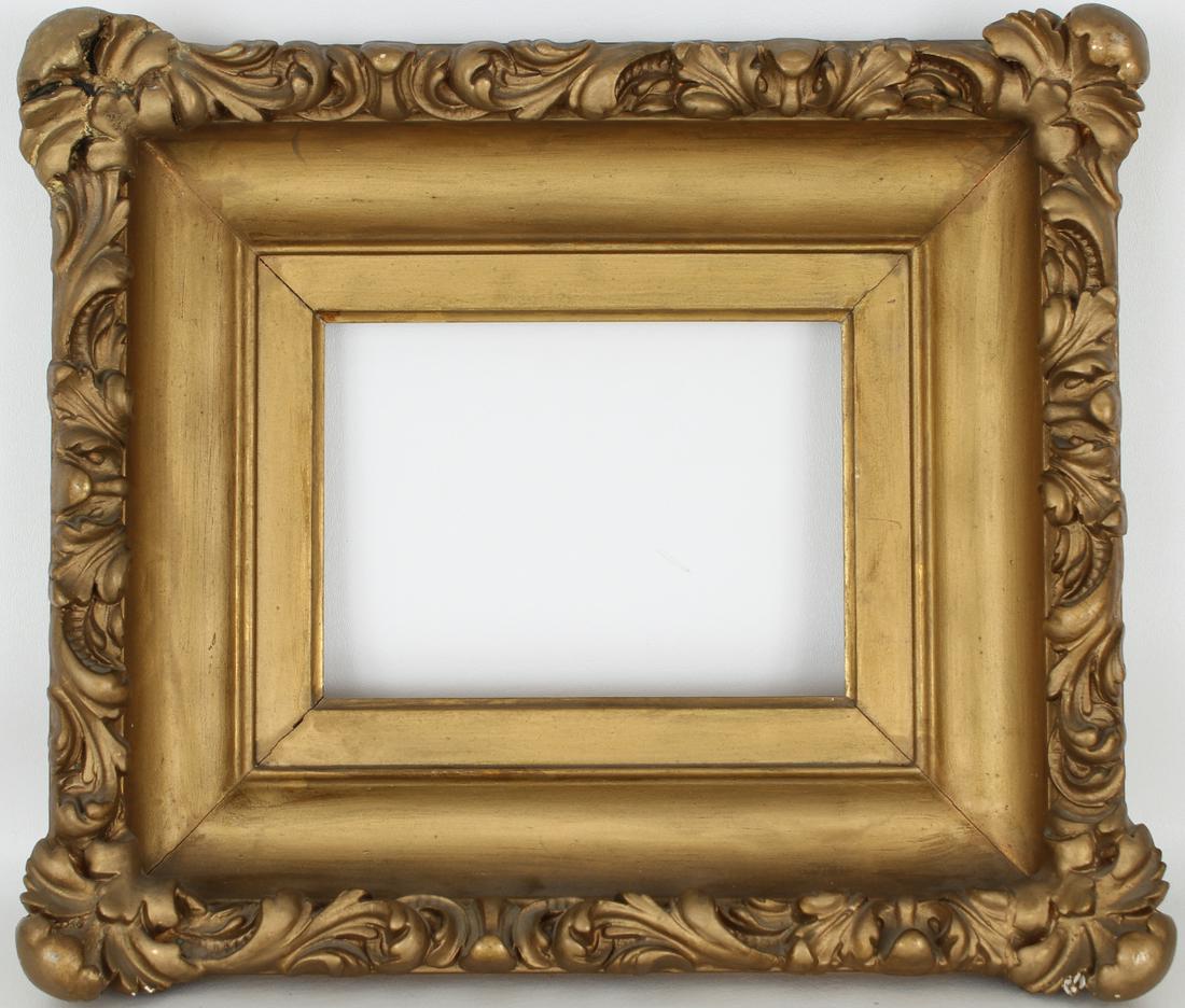 19th C. Carved, Applied Decoration/Gilt Wood Frame (1 of 3)