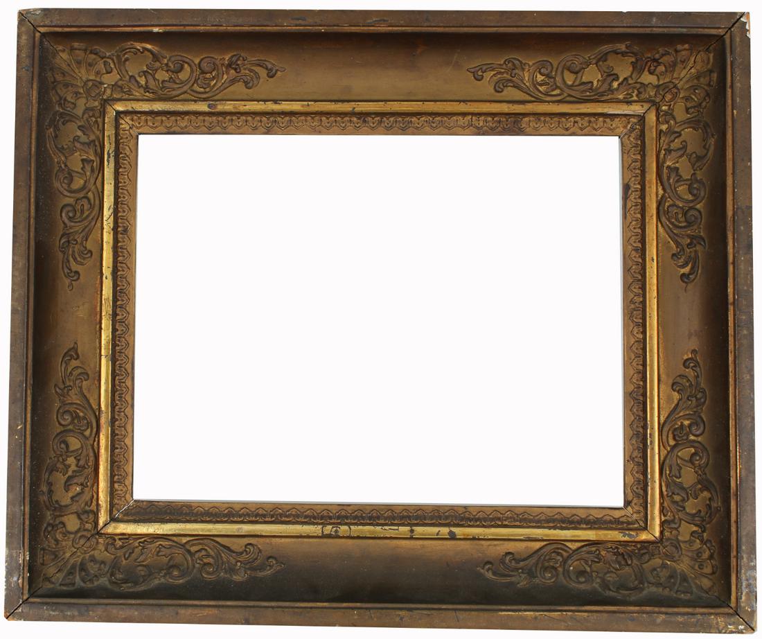 19th C. Carved, Applied Decoration/Gilt Wood Frame (1 of 3)