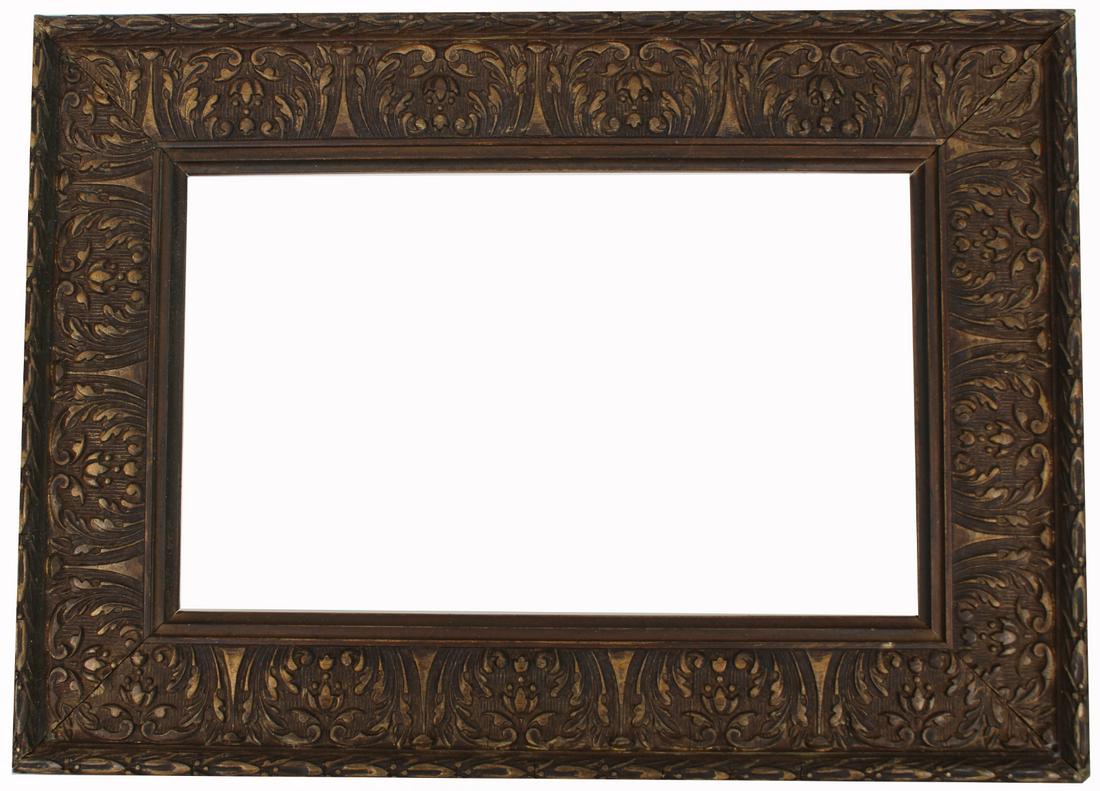 19th C. Carved, Applied Decoration/Gilt Wood Frame (1 of 3)