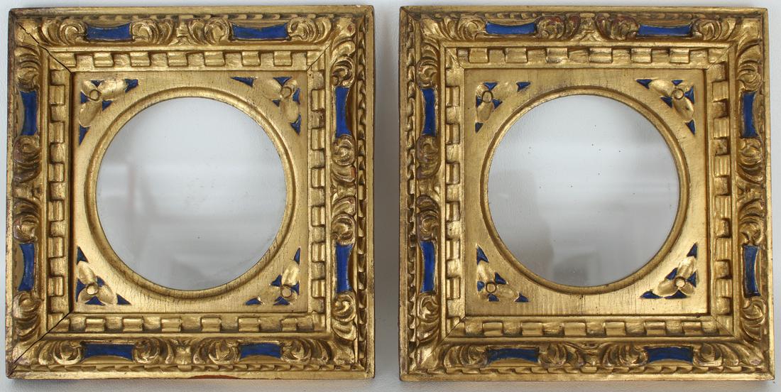 Pair, Carved/Gilt Wood Miniature Frames (1 of 3)