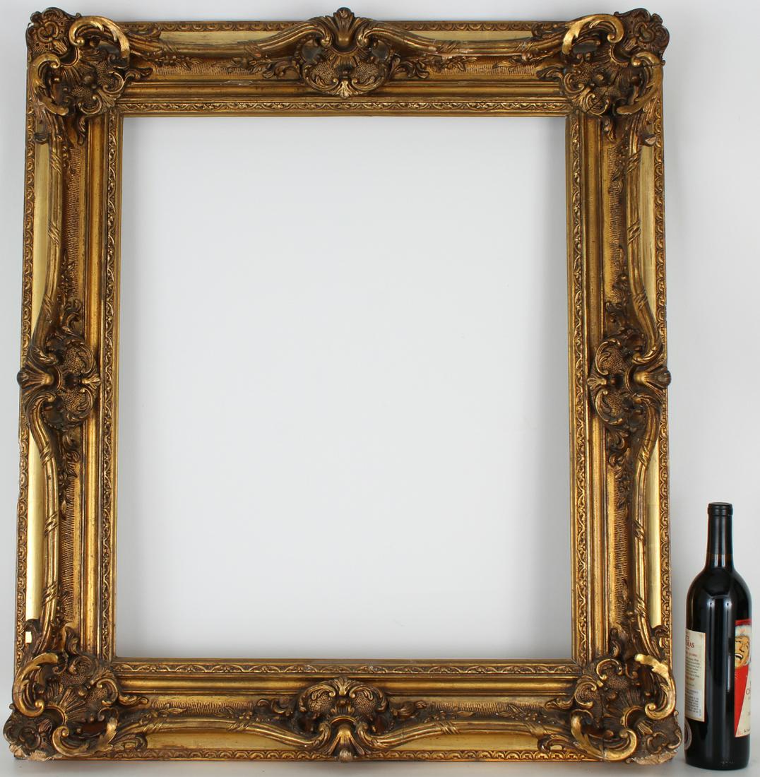 19th C. Carved/Applied Decoration/Gilt Wood Frame (1 of 3)