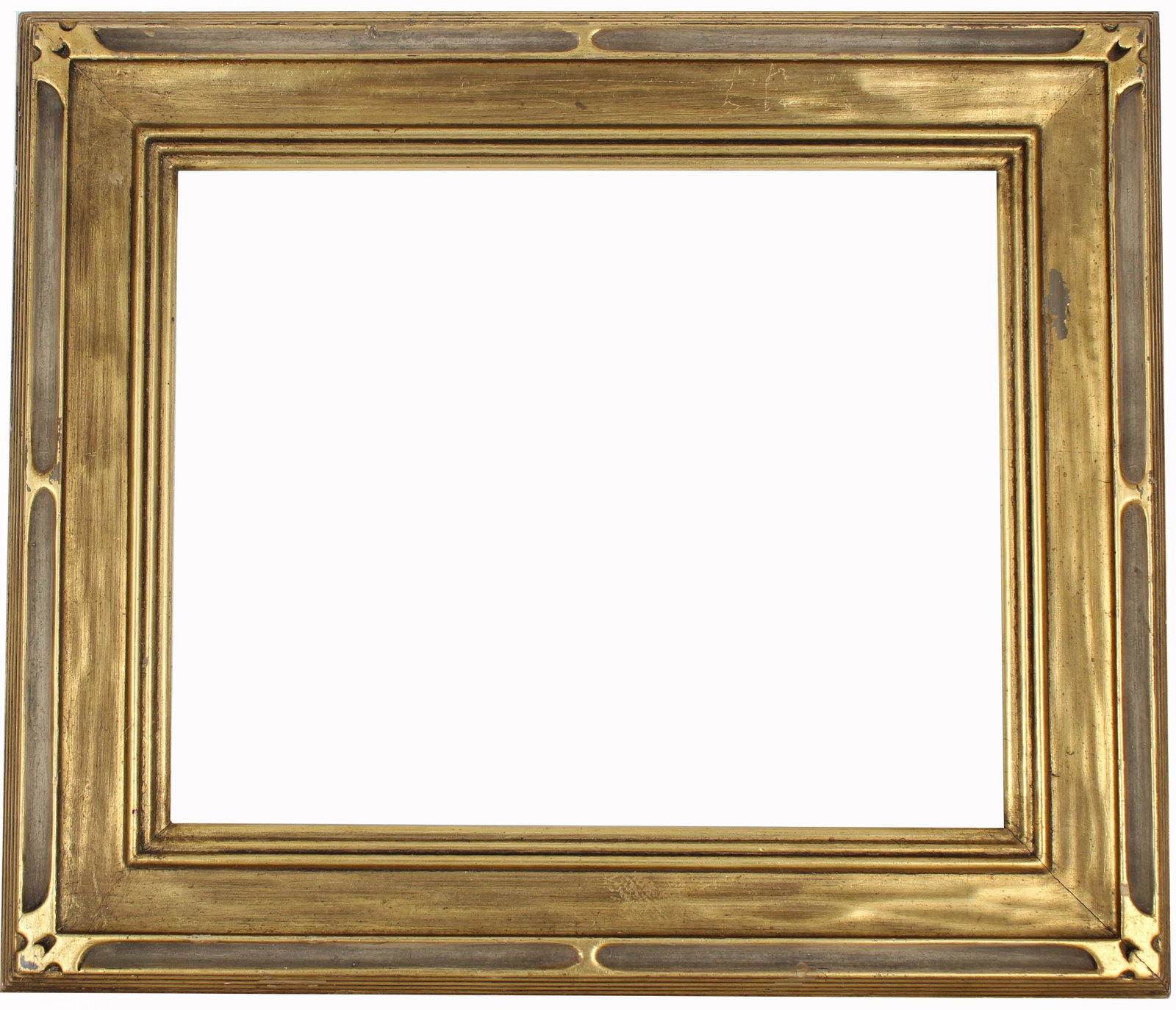 Hand Carved/Gilt Wood Frame: Hand Carved/Gilt Wood Frame. Rabbet Size: 8.25 x 10 in. Overall Framed Size: 11.5 x 13.5 in.