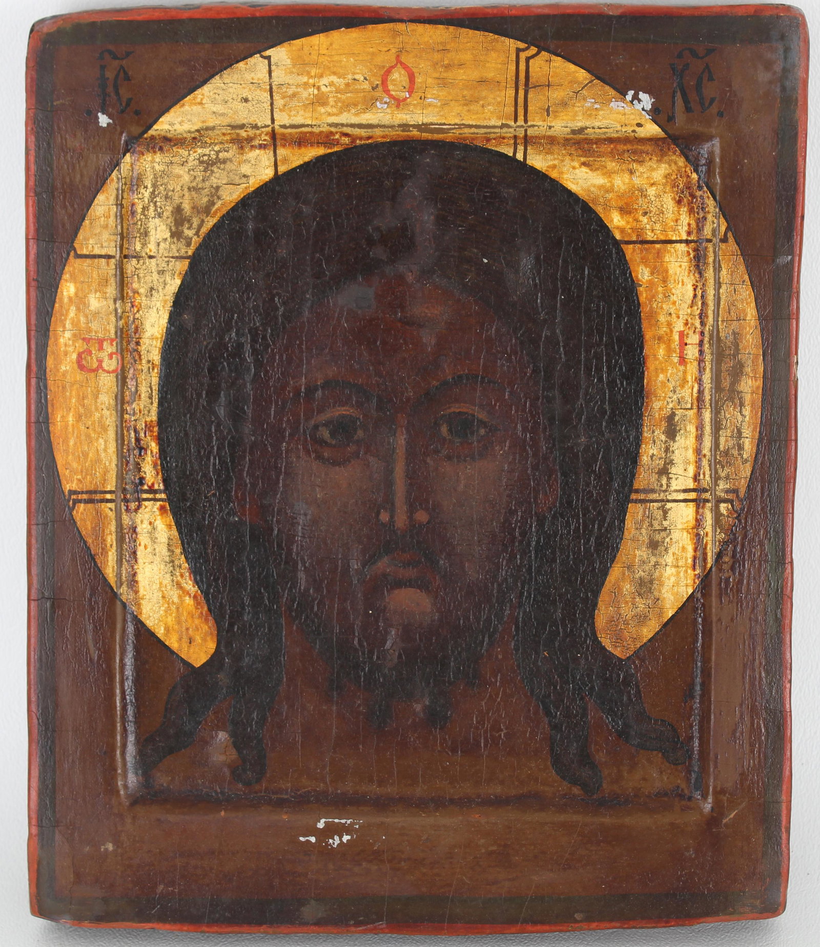 Early Antique Russian Icon of Christ (1 of 3)