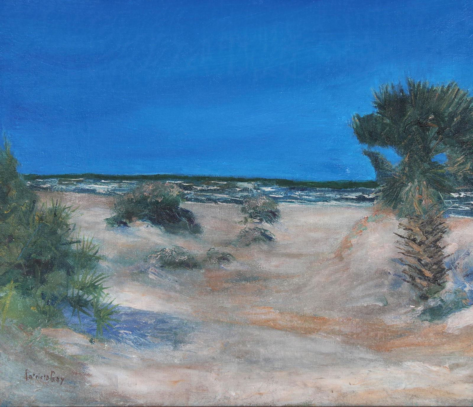 Patricia Gay (1876-1965) Florida Coastal Painting (1 of 4)