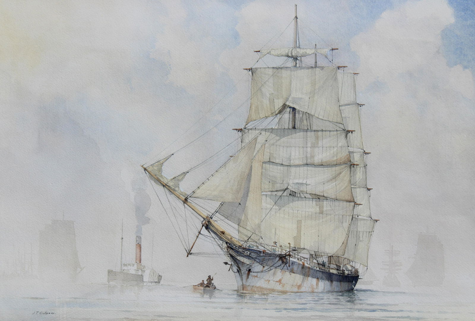 J. Terry Culpan (20th C.) Watercolor (1 of 4)