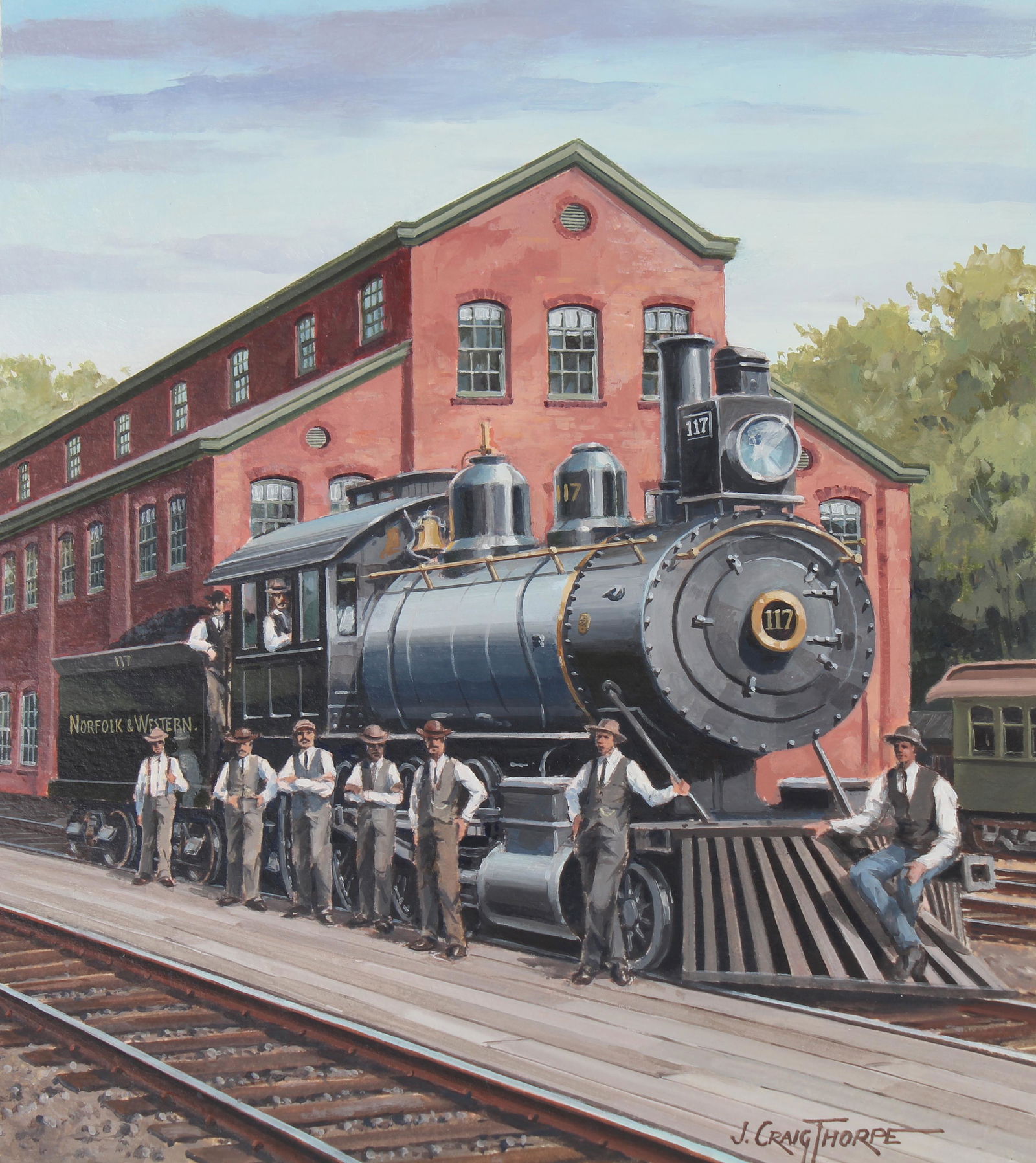 J. Craig Thorpe (B. 1948) "Virginia Locomotive" (1 of 5)