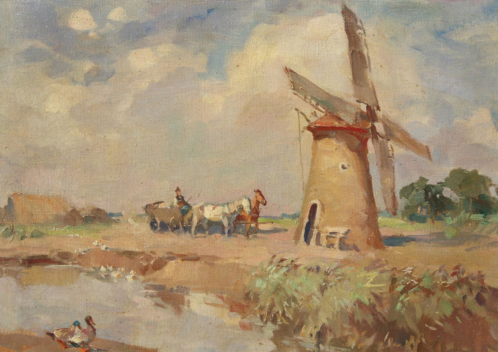 Lorine Farkas Dutch Windmill Painting (1 of 4)