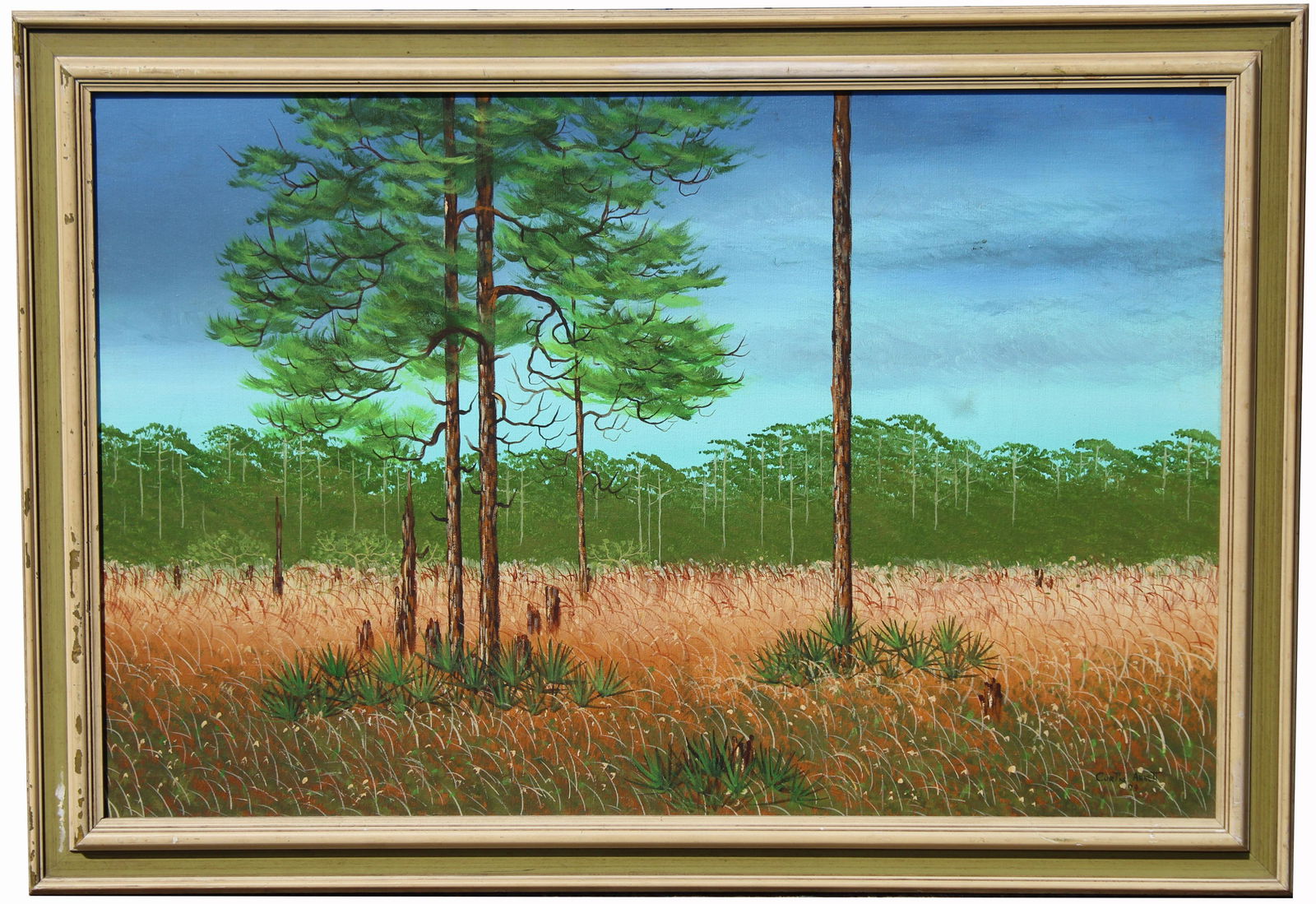 Curtis Arnett (b. 1950) Florida Landscape Painting (1 of 5)