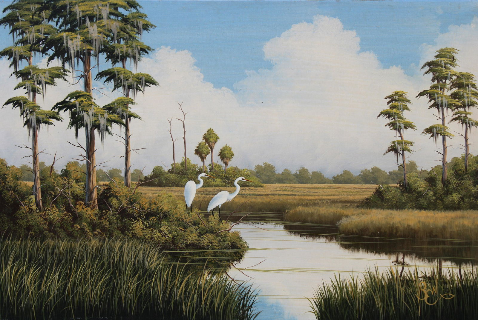 Ben W Essenburg (B. 1947) Florida Landscape (1 of 4)
