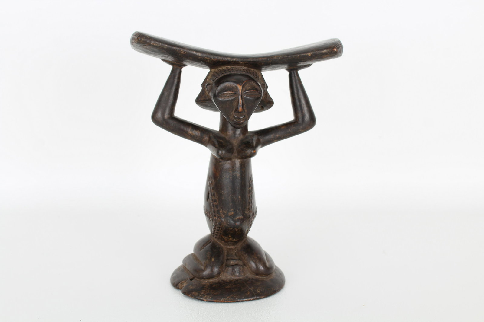 Luba Ppls Caryatid Neckrest - Central Africa (1 of 8)