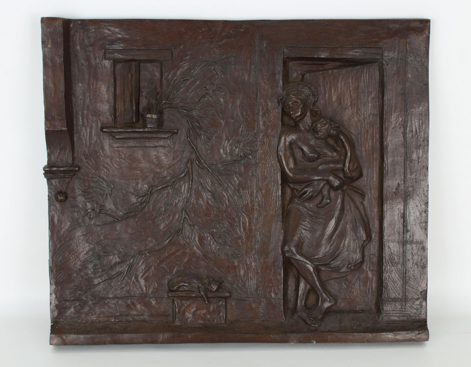 Durou, Signed Bronze Relief Plaque (1 of 7)