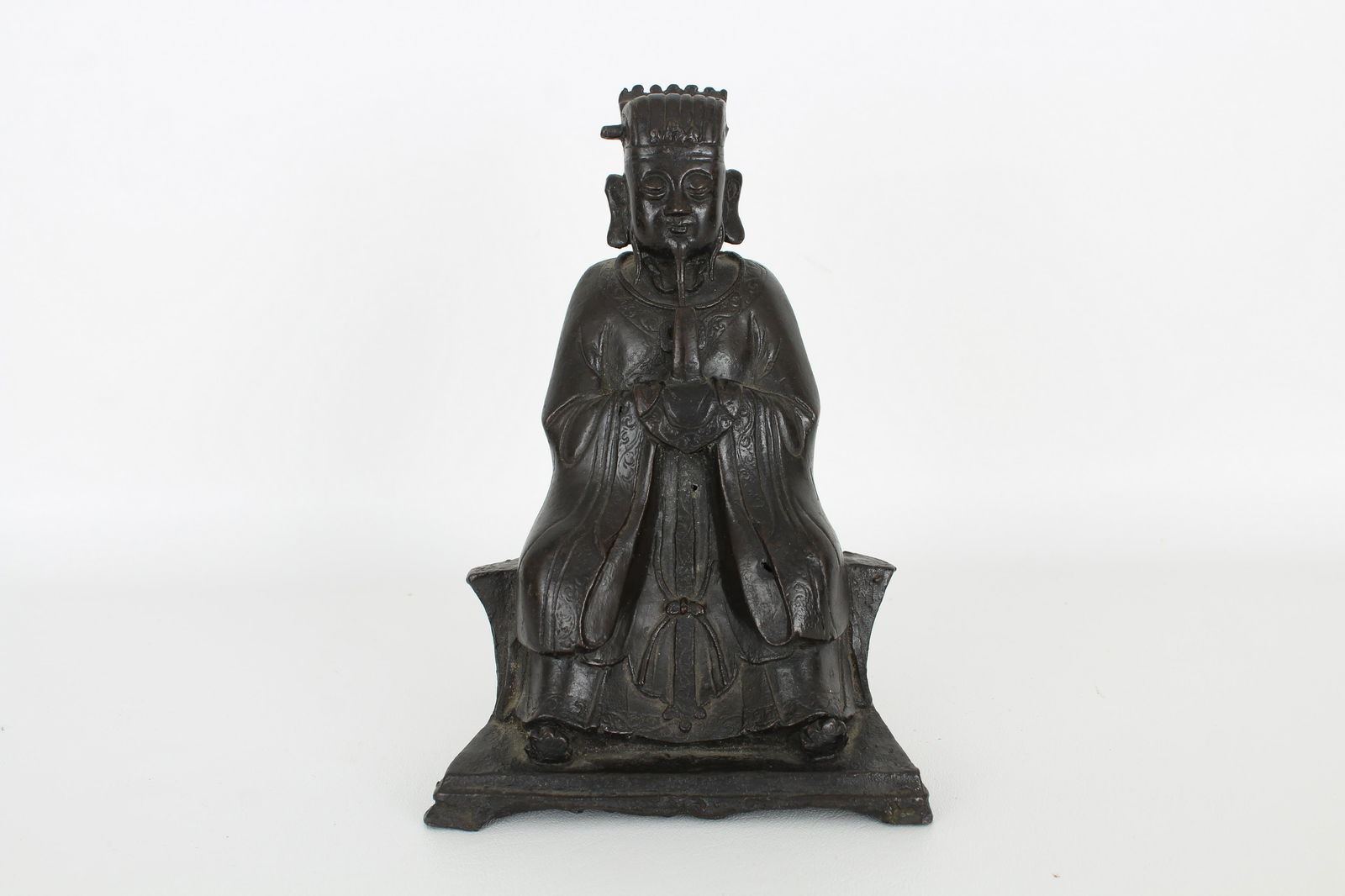 Early Antique Bronze Chinese Scholar Figure (1 of 4)