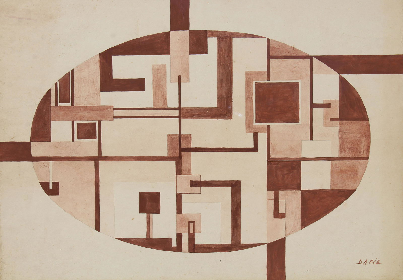 Sandu Darie (Cuban, 1908-1991) Concretism Abstract (1 of 6)