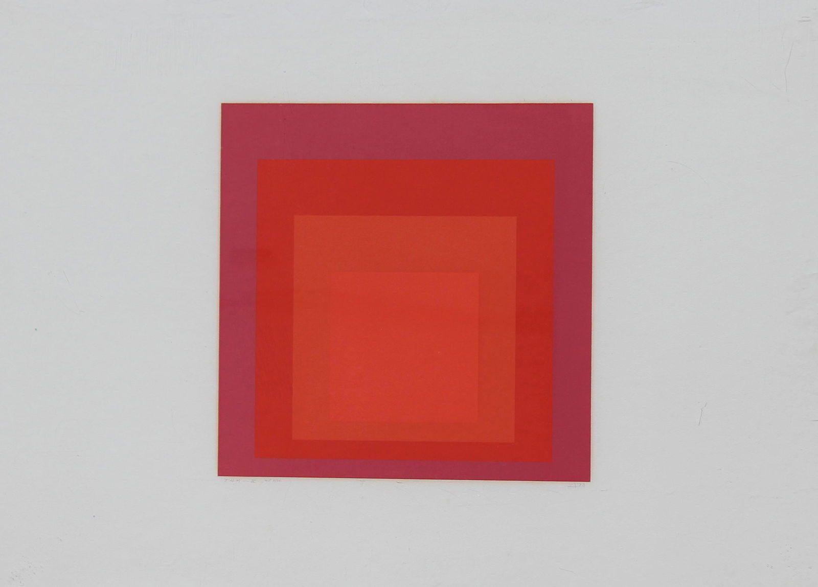 Josef Albers (1888-1976) JHM-II, 1973 (HC): Josef Albers (American/German, 1888-1976) JHM-II, 1973 Screenprint. Pencil signed lower right; titled and numbered (HC 8/22) lower left. Published by Ives-Sillman, Inc., New Haven, for the Hirshhorn M