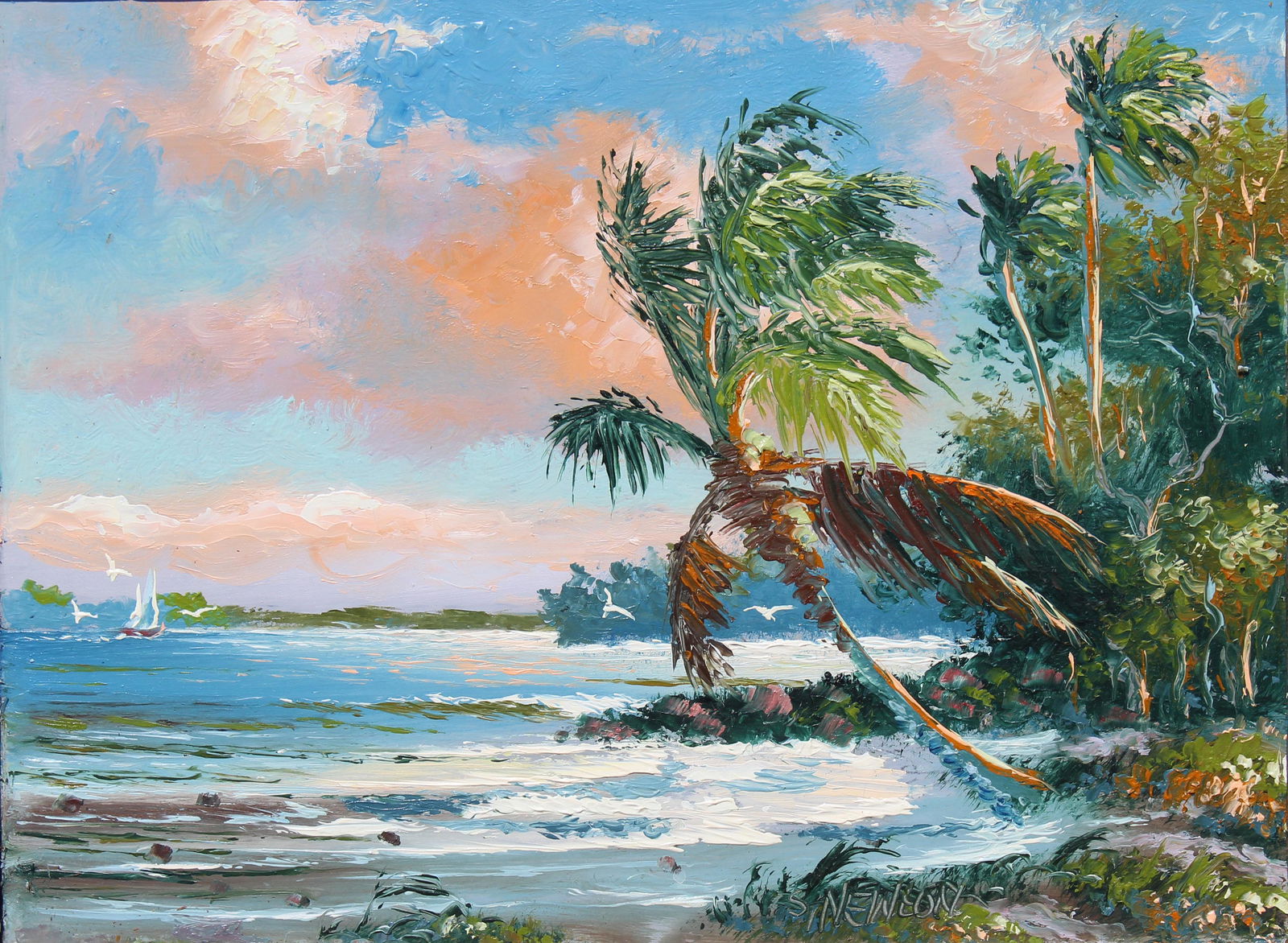 Samuel Newton (b. 1948) Highwaymen Painting (1 of 4)