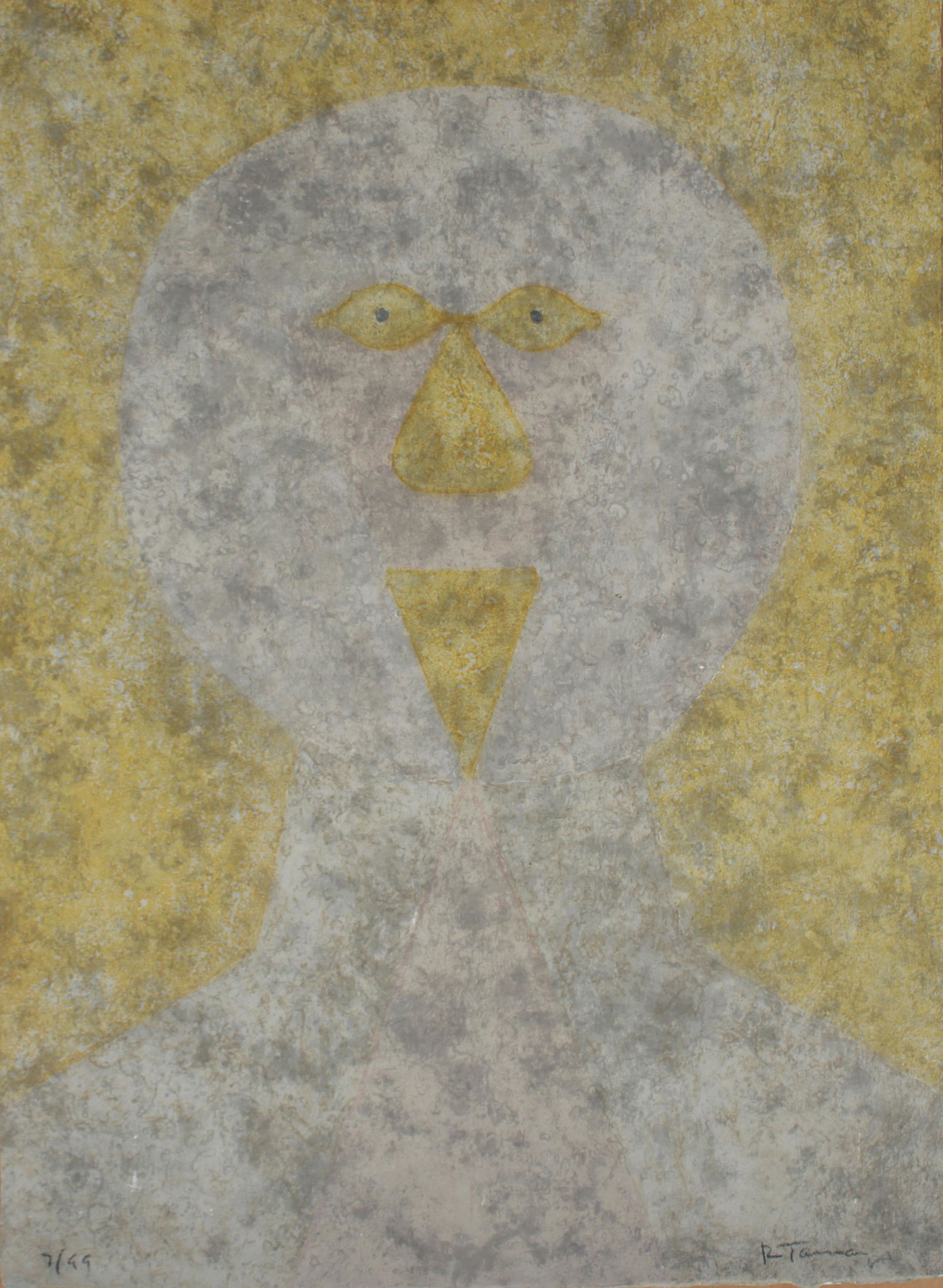 Rufino Tamayo (Mexico, 1899 - 1991) 7/99: Rufino Tamayo (Mexico, 1899 - 1991) Color Lithograph. Pencil Signed lower right and numbered (7/99) lower left. Sheet Size: 29.75 x 22 in. Unframed.