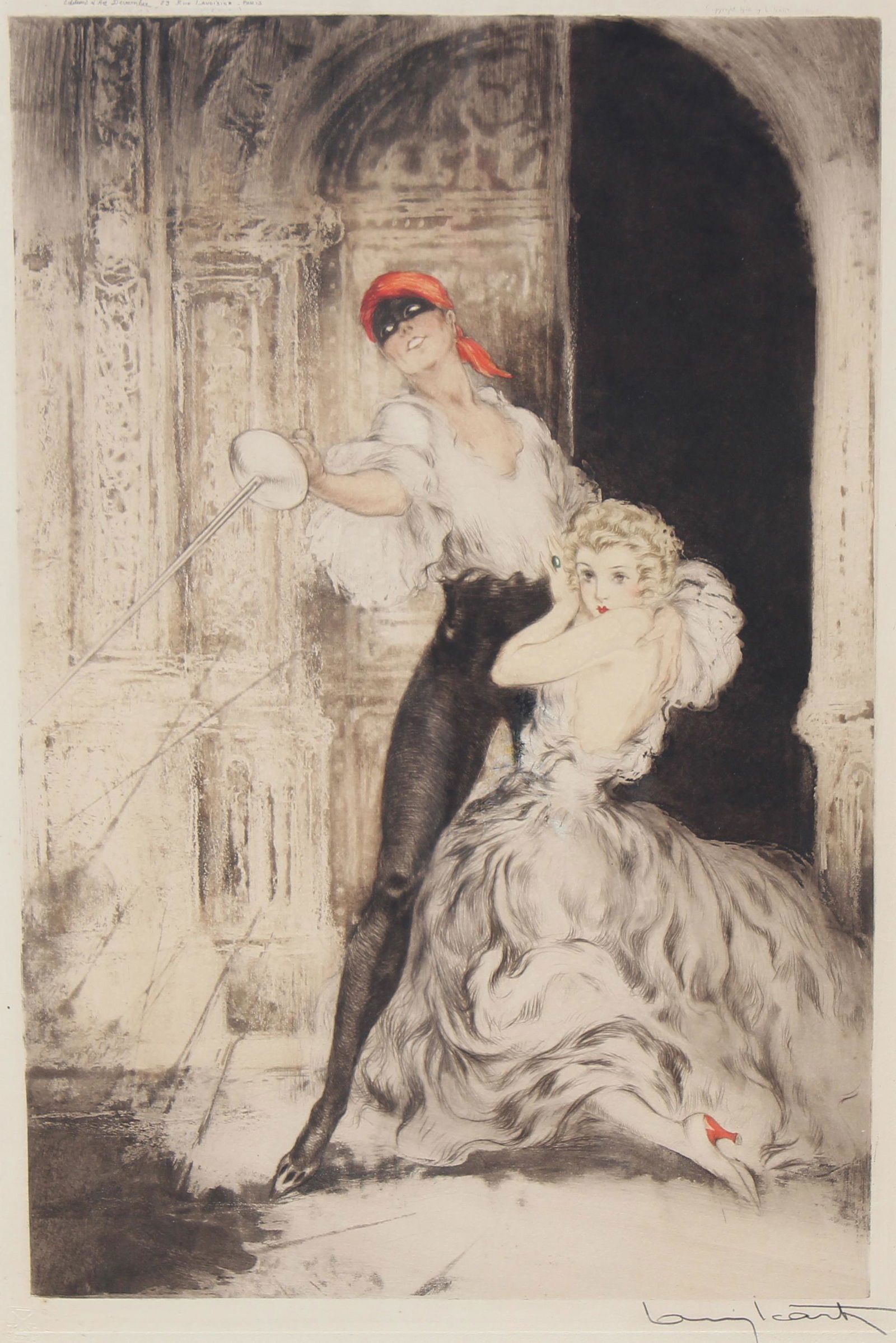 Louis Icart "Don Juan" Etching (1 of 6)
