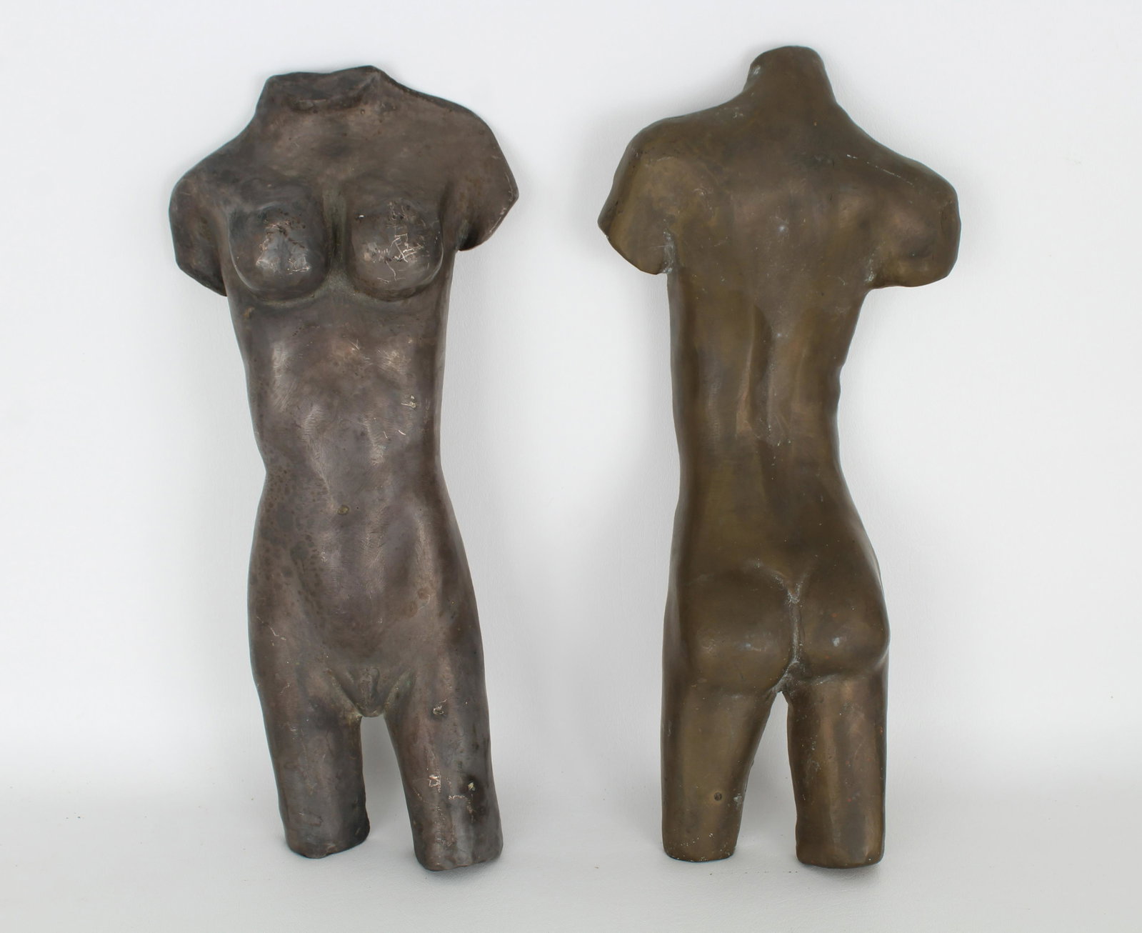 Pair of Ronald Goodman Bronze Nudes: Pair of Ronald Goodman Bronzes Dimensions: 15 x 7 in. (each)