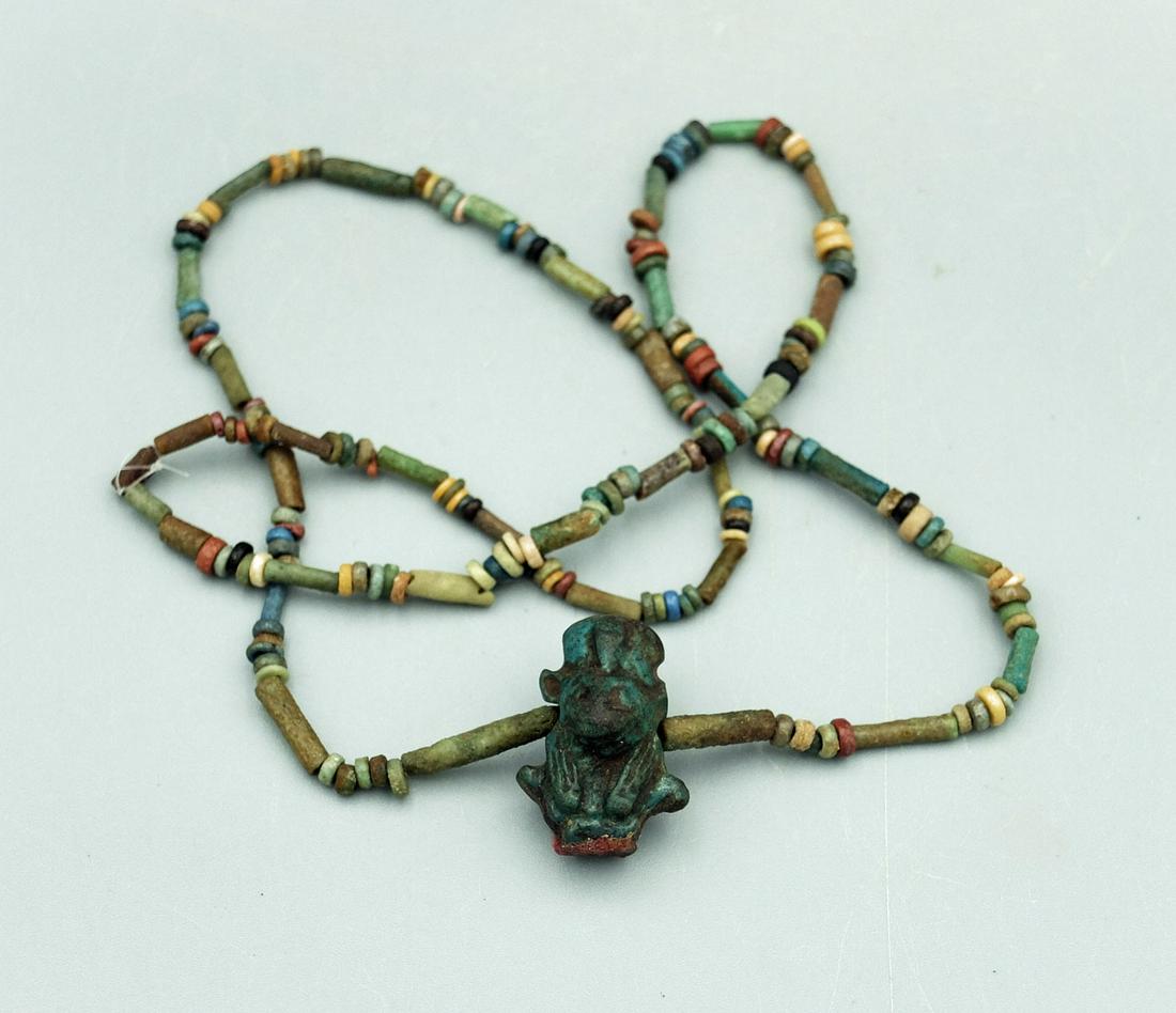 Egyptian Faience Bead Necklace - ca. 664 - 332 BC (1 of 2)