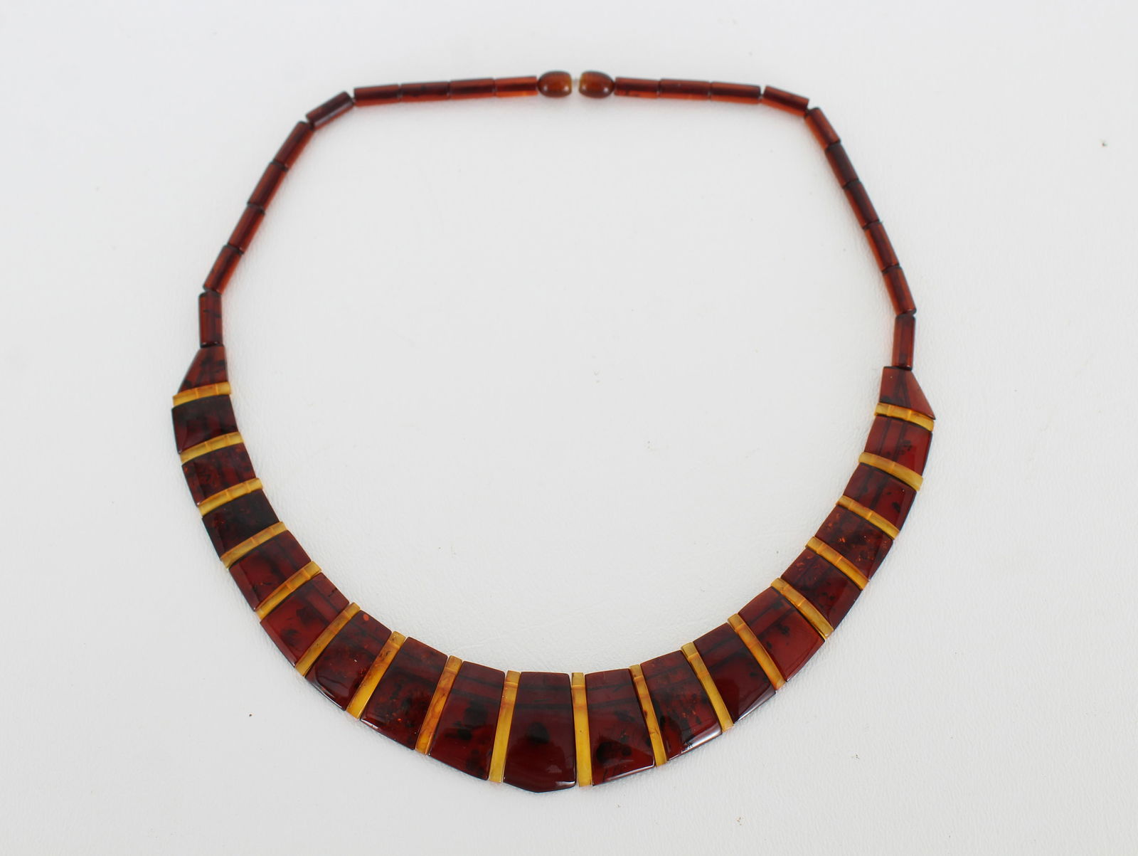 E. European Reddish & Gold Amber Necklace (1 of 5)