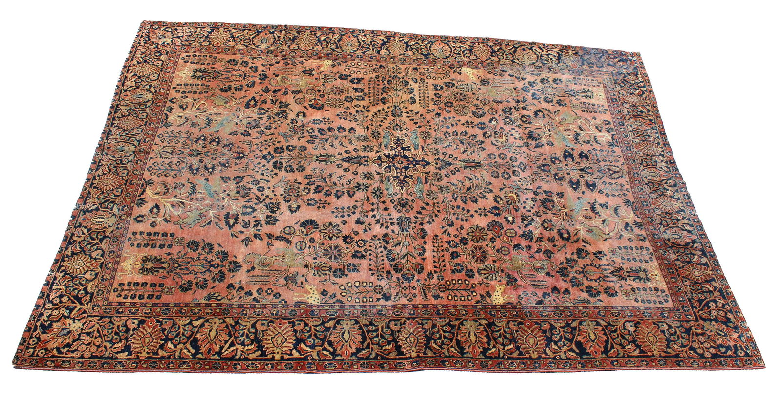 19th C. Persian Saruq Mohajaran Rug (1 of 11)