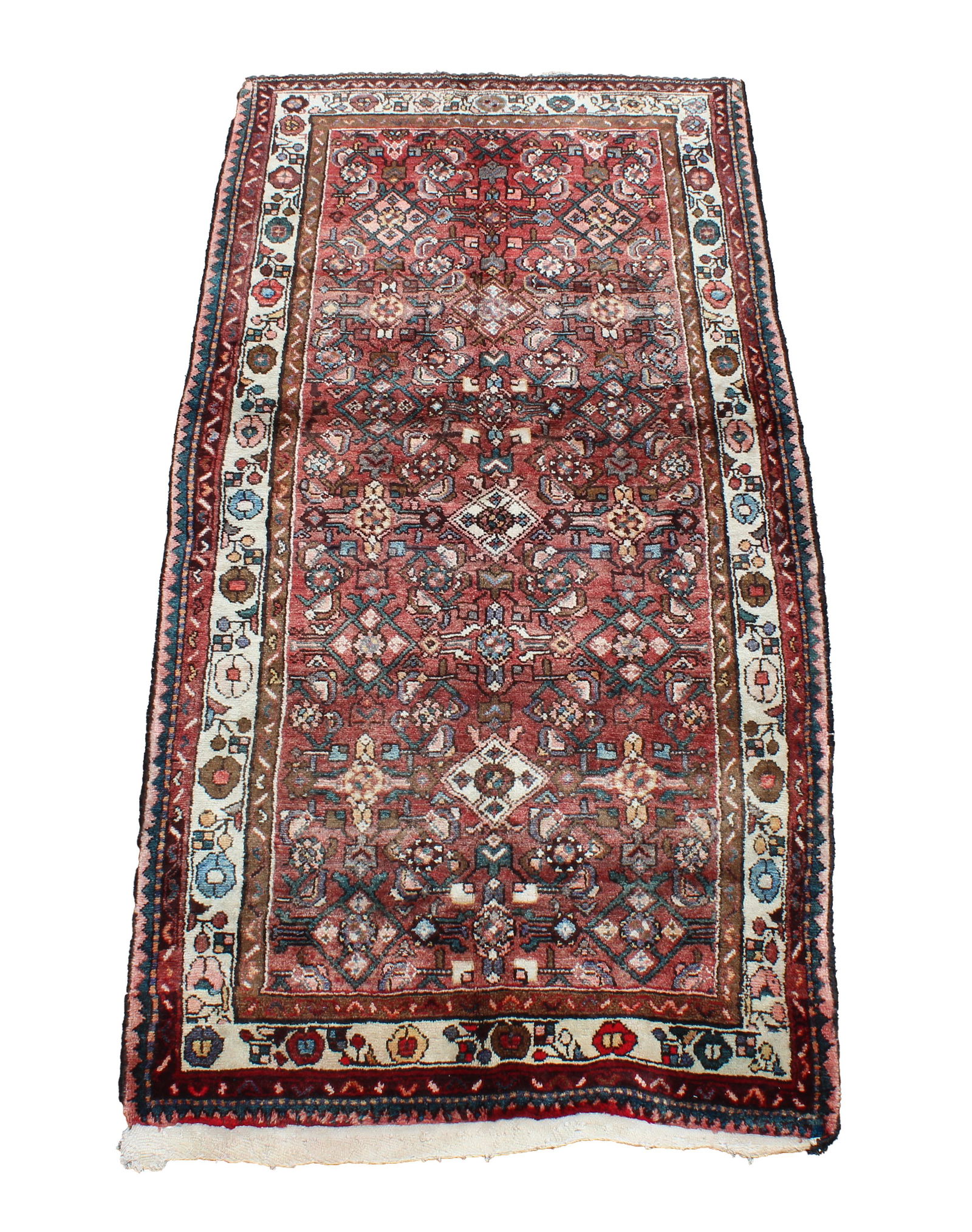 Bijar Hand-Knotted Vintage Persian Wool Rug: Bijar Hand-Knotted Vintage Persian Wool Rug. Retail Value: $4,000 - 7,000 (792) Size: 3'6" x 7' (42 x 84 in.)