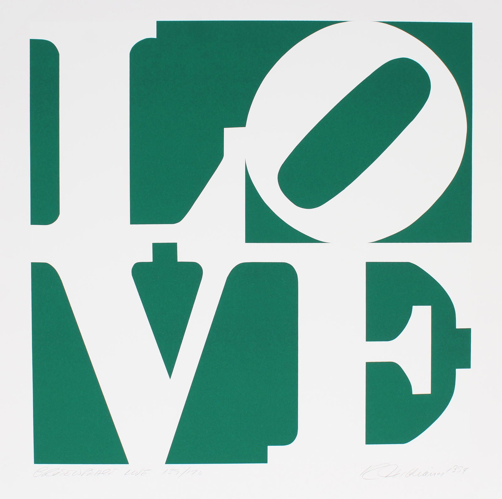 Robert Indiana "GreenPeace Love" Serigraph (1 of 6)