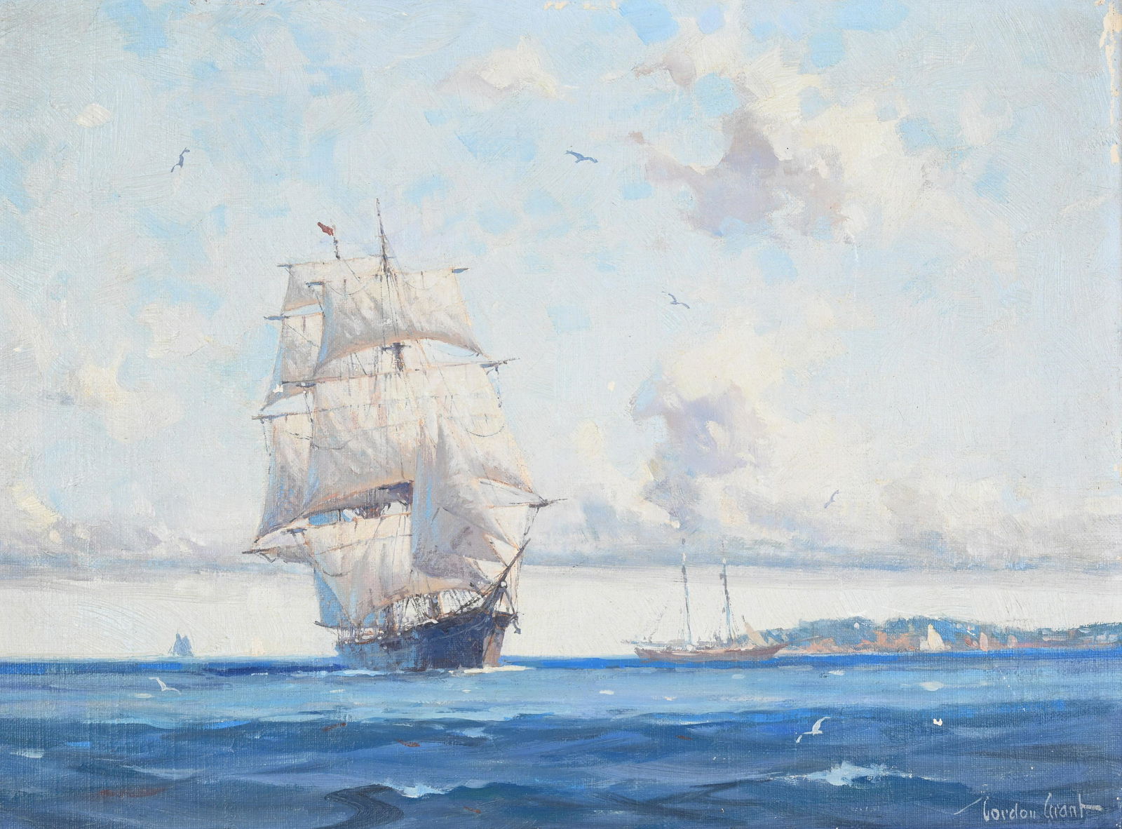 Gordon H. Grant (1875 - 1962) "The Coasting Brig" (1 of 6)