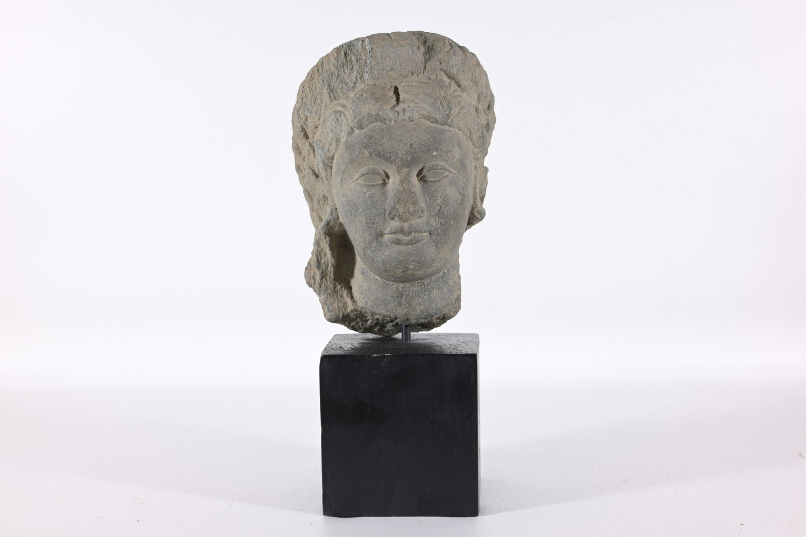 Carved Gandaharan Stone Head (1 of 7)