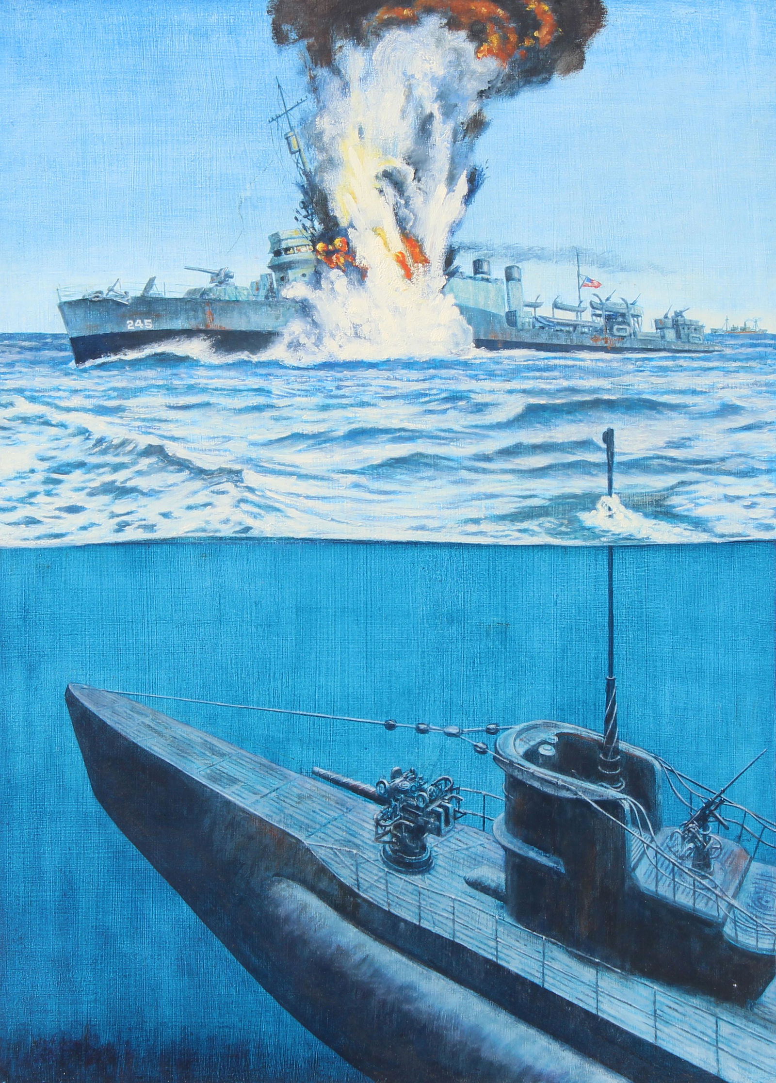 David K. Stone (1922 - 2001) USS Reuben James Sunk (1 of 4)