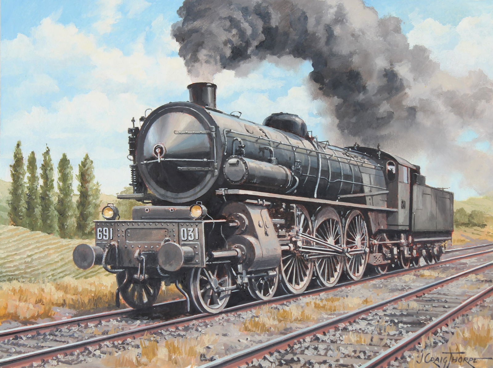 J. Craig Thorpe (B. 1948) "Italian 691 Passenger" (1 of 5)