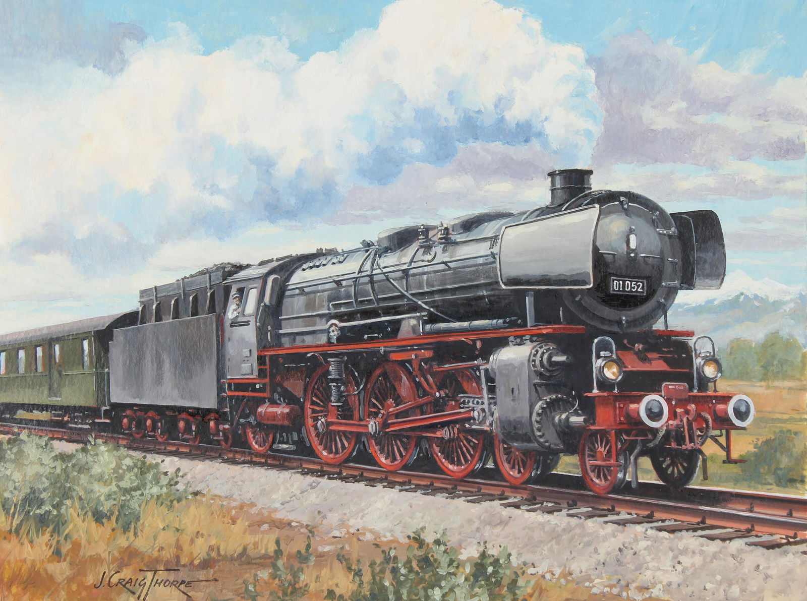 J. Craig Thorpe (B. 1948) "German DB Class 01" (1 of 5)
