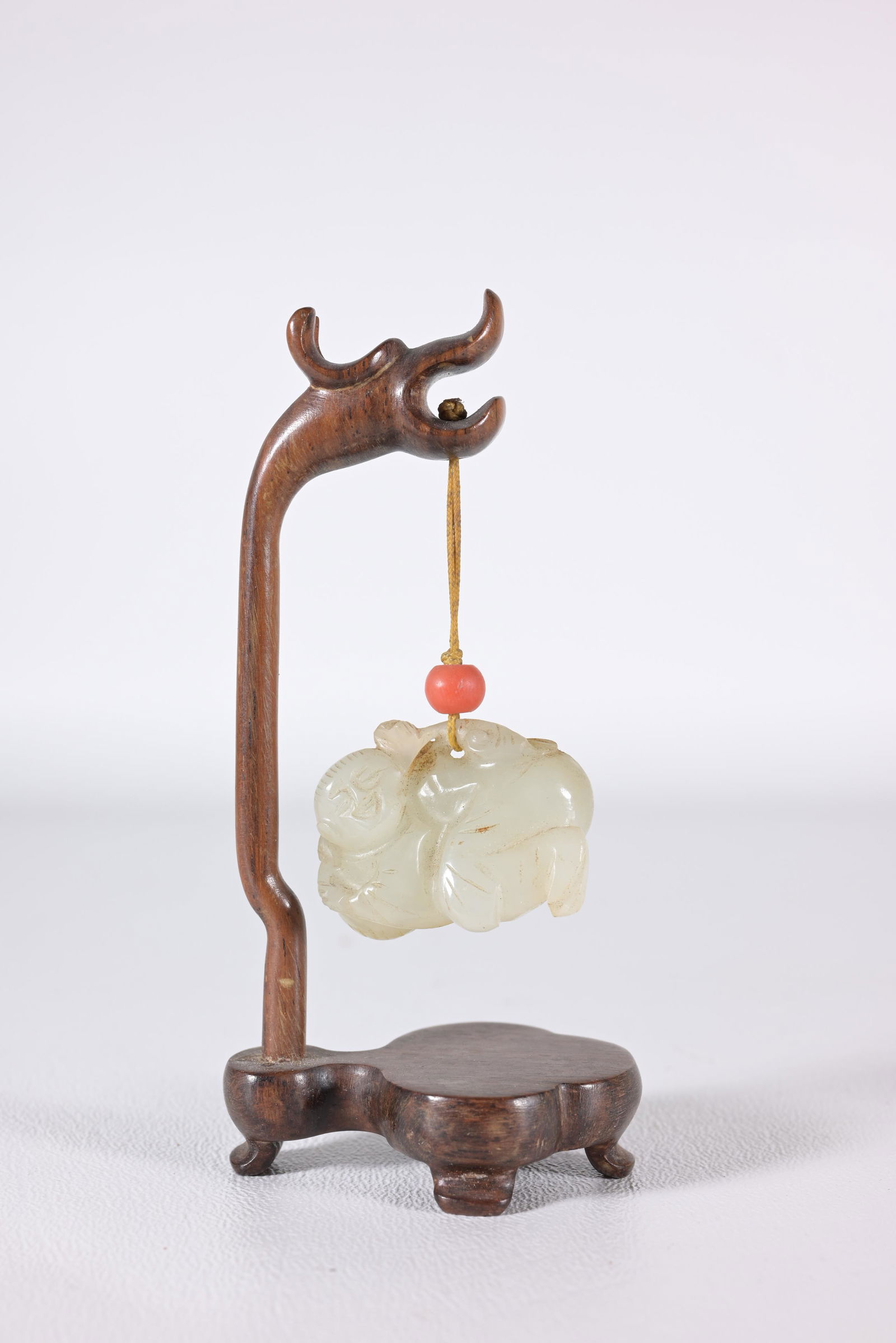 Antique Carved Chinese Hanging Jade Figure (1 of 6)