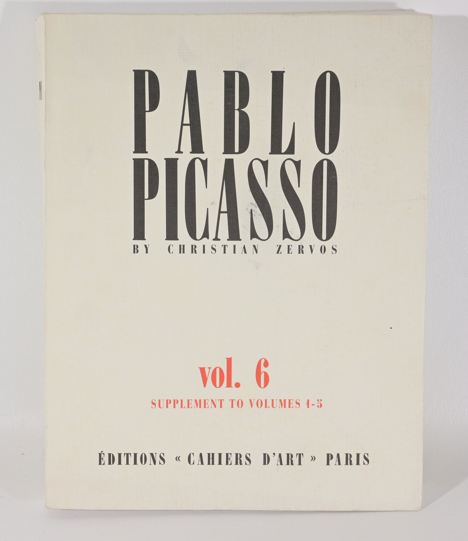 Pablo Picasso by Christian Zervos - Vol 6: Pablo Picasso by Christian Zervos - Vol 6 Publisher: Editions "Cahiers D'Art", Paris Publication Date: 2013 Book Type: Catalogue Raisonne Numbered: 6/1000 In 1932, Cahiers d'Art published the first vo
